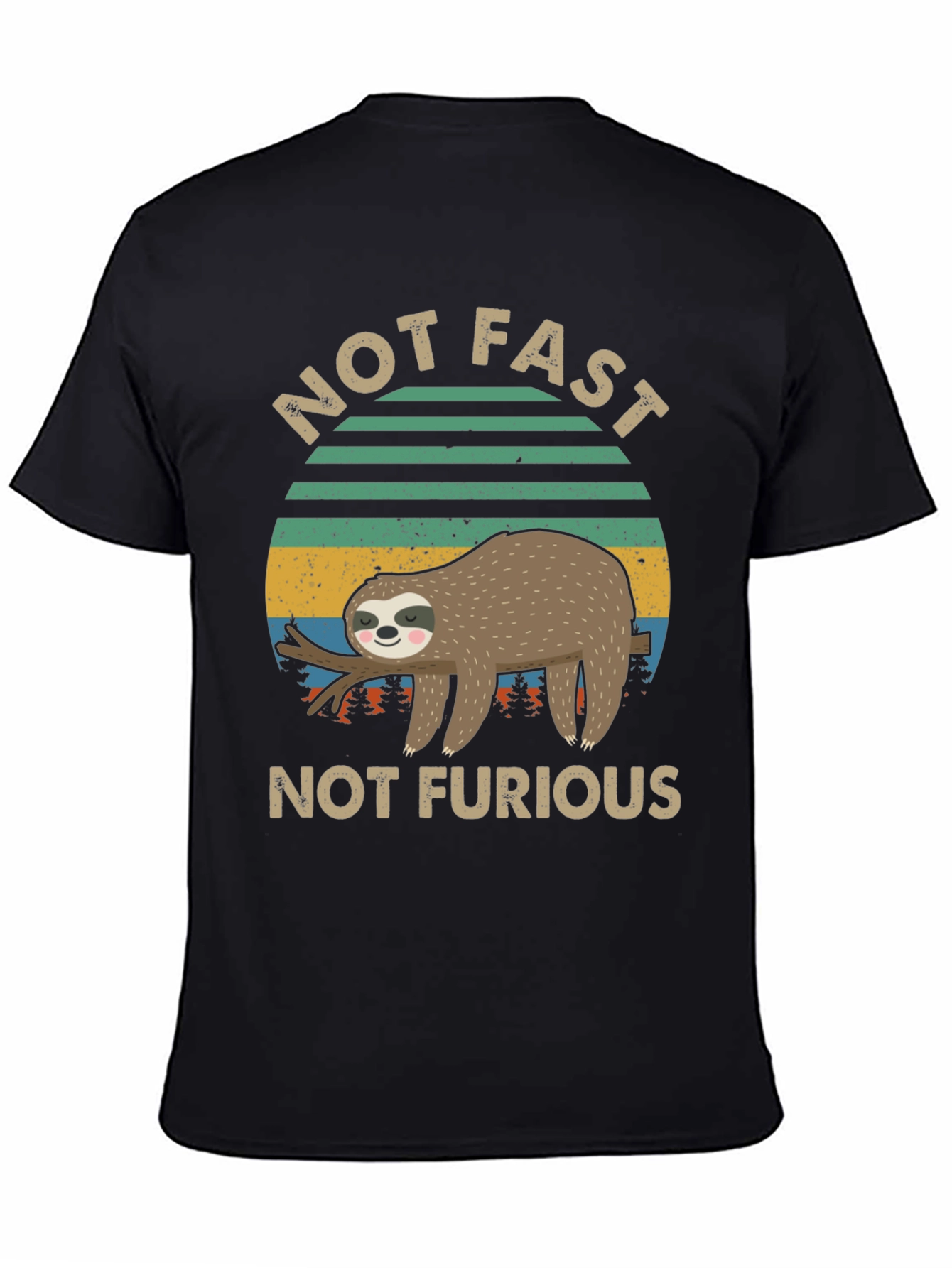 Not Fast Not Furious Sloth Graphic Tee