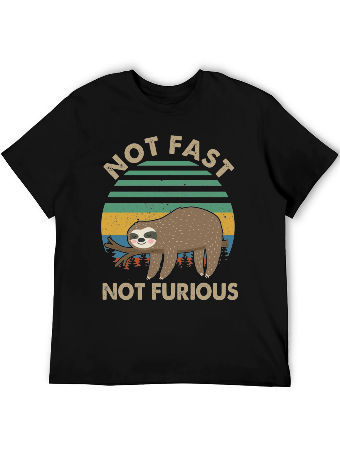 Not Fast Not Furious Sloth Graphic Tee