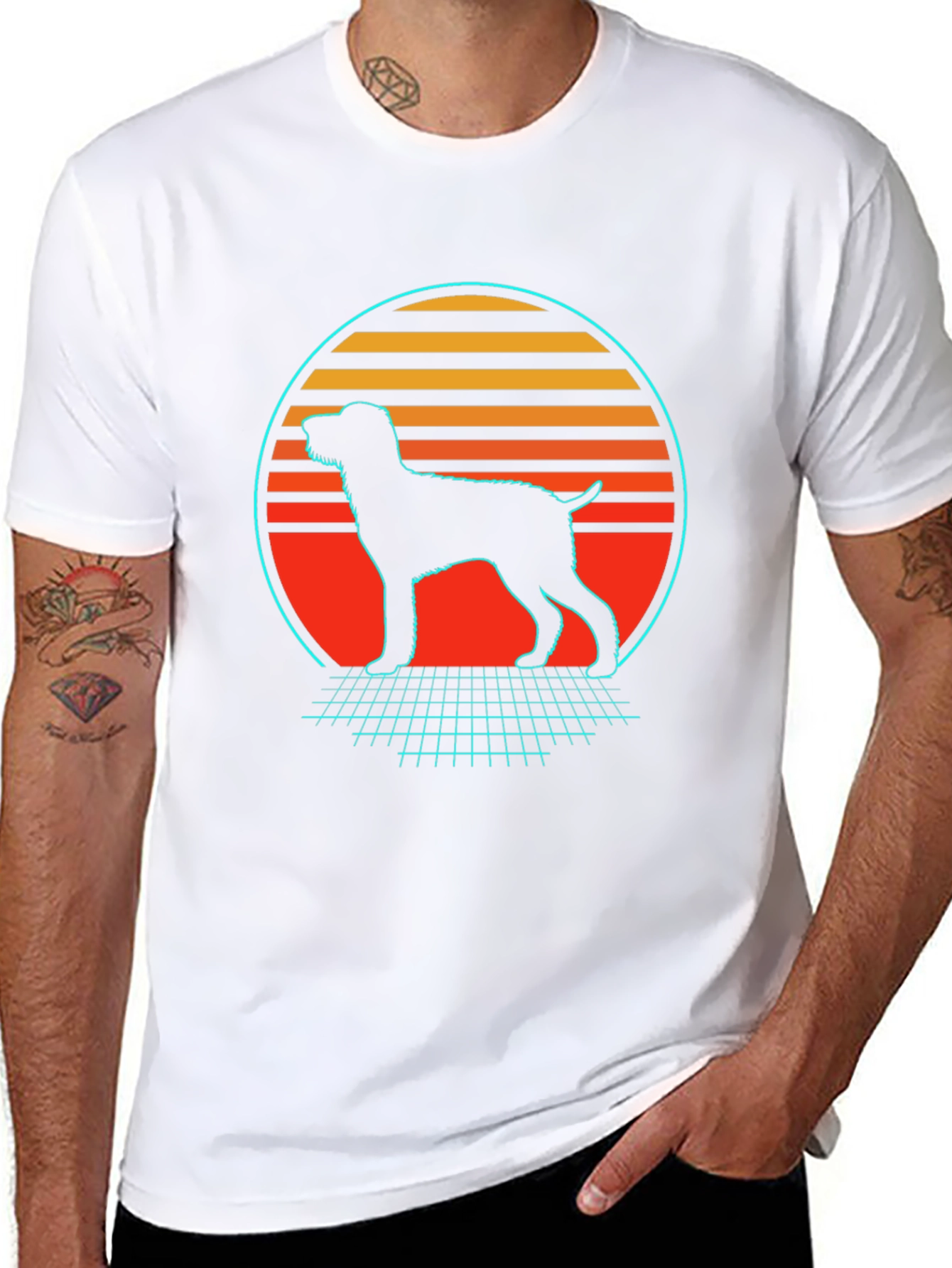 Retro Dog Silhouette T-Shirt