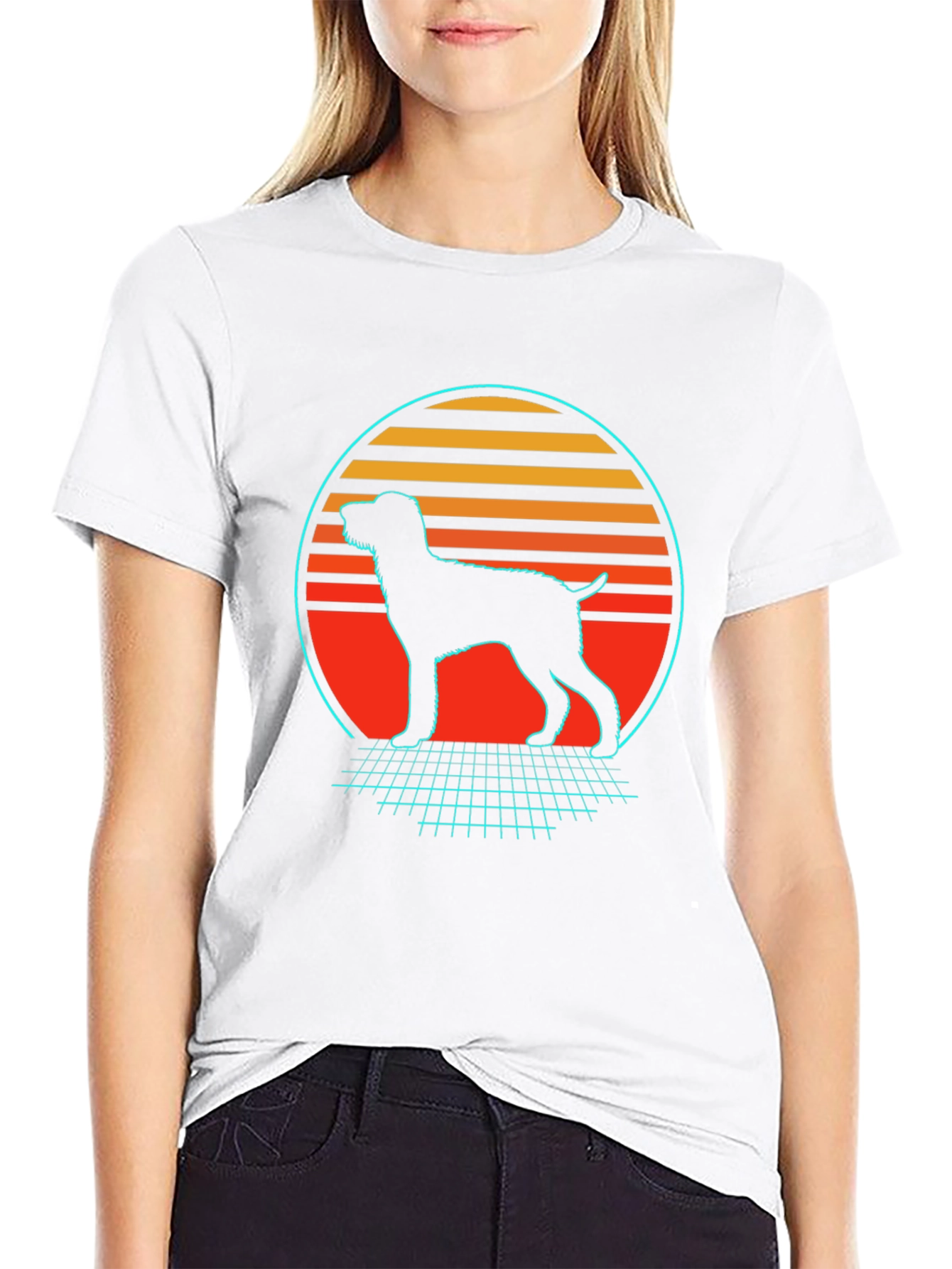 Retro Dog Silhouette T-Shirt