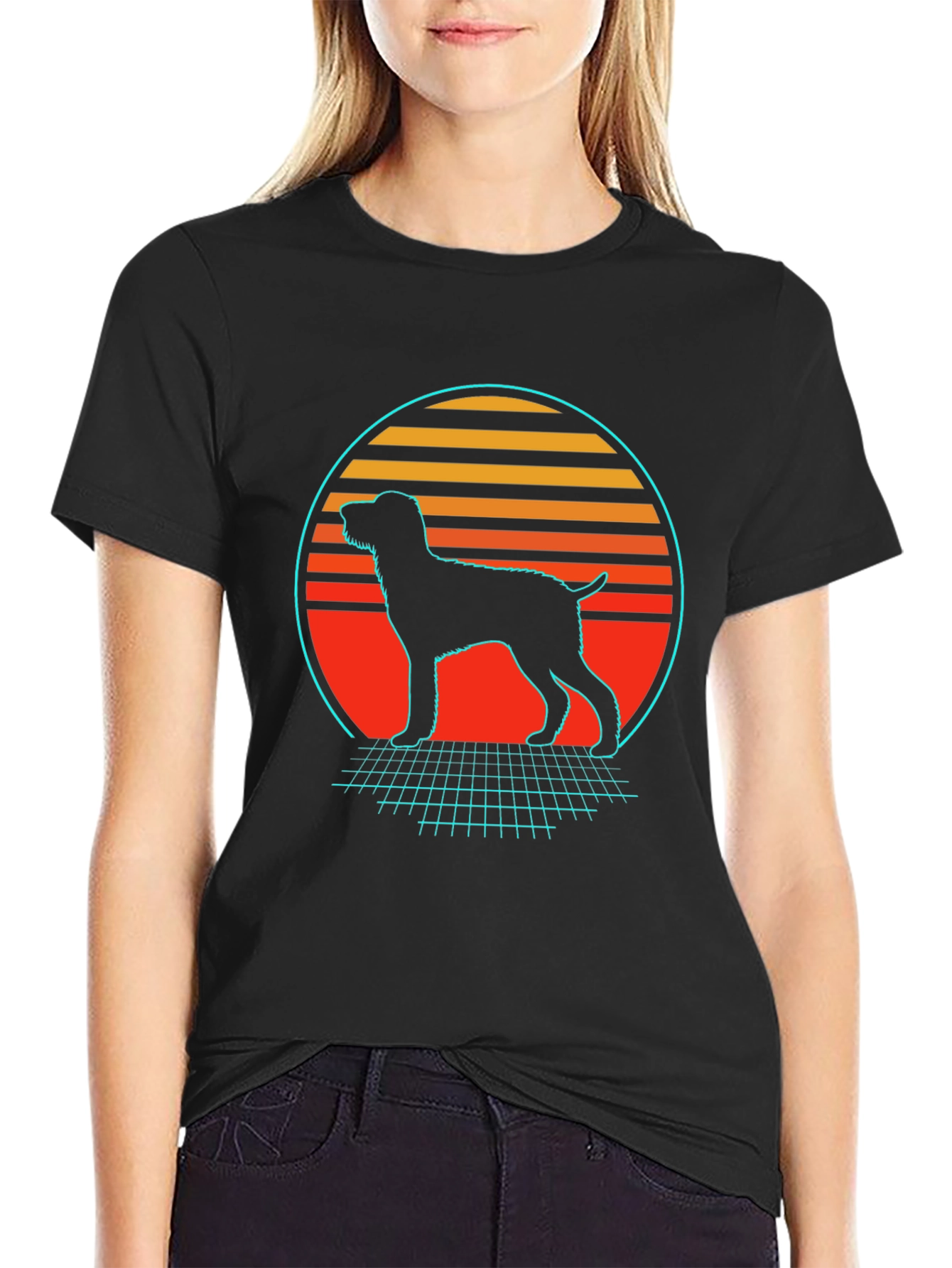 Retro Dog Silhouette T-Shirt
