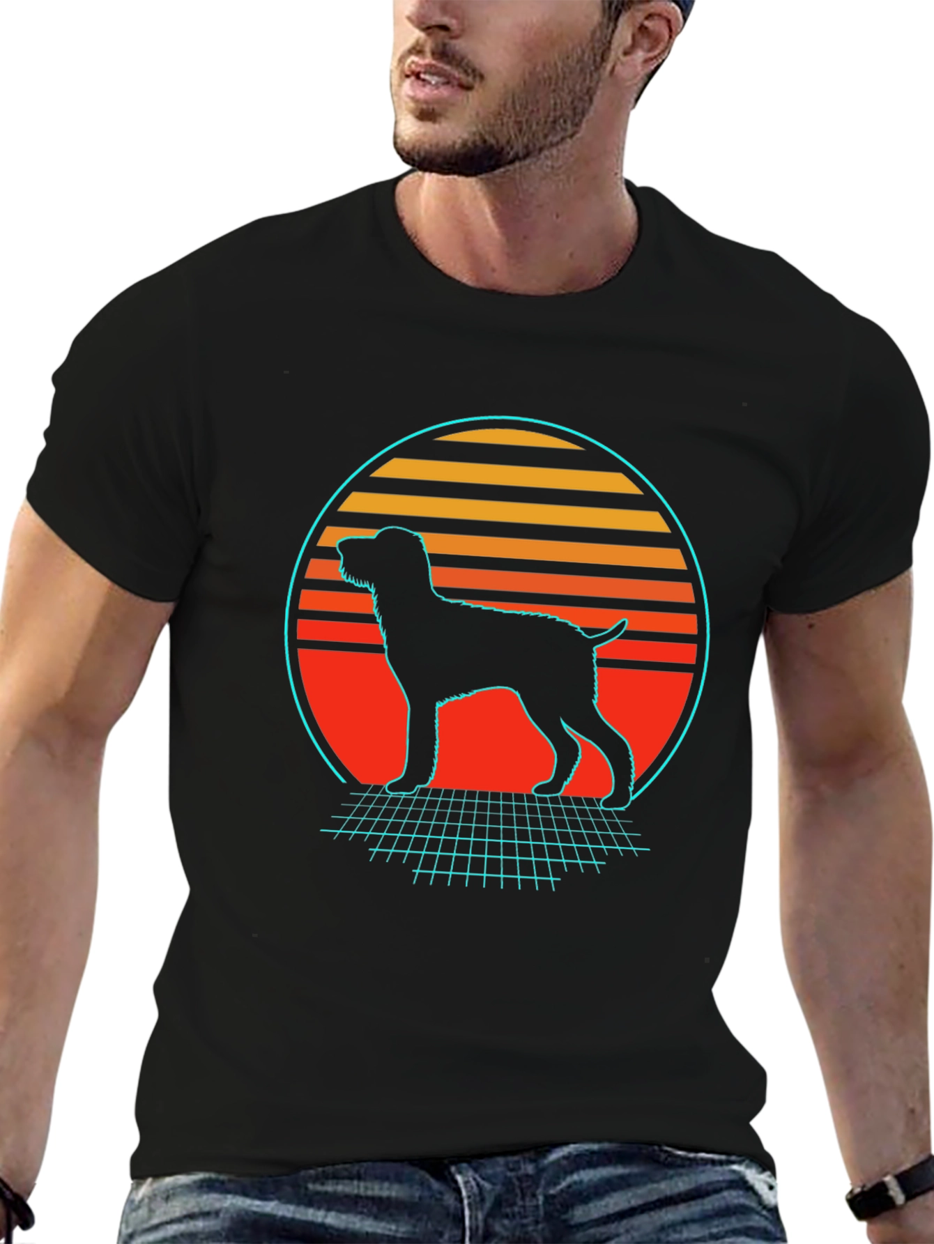 Retro Dog Silhouette T-Shirt