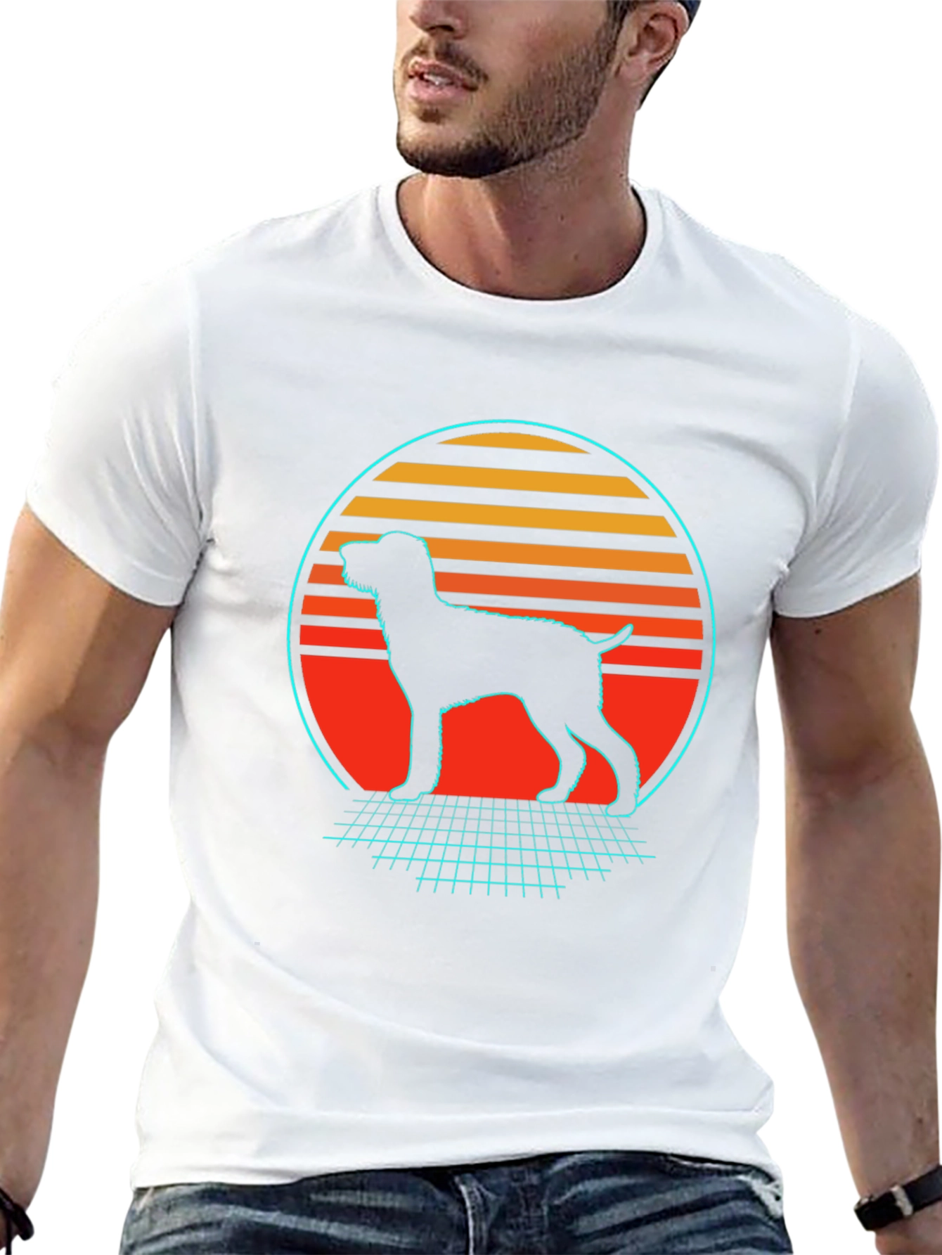 Retro Dog Silhouette T-Shirt