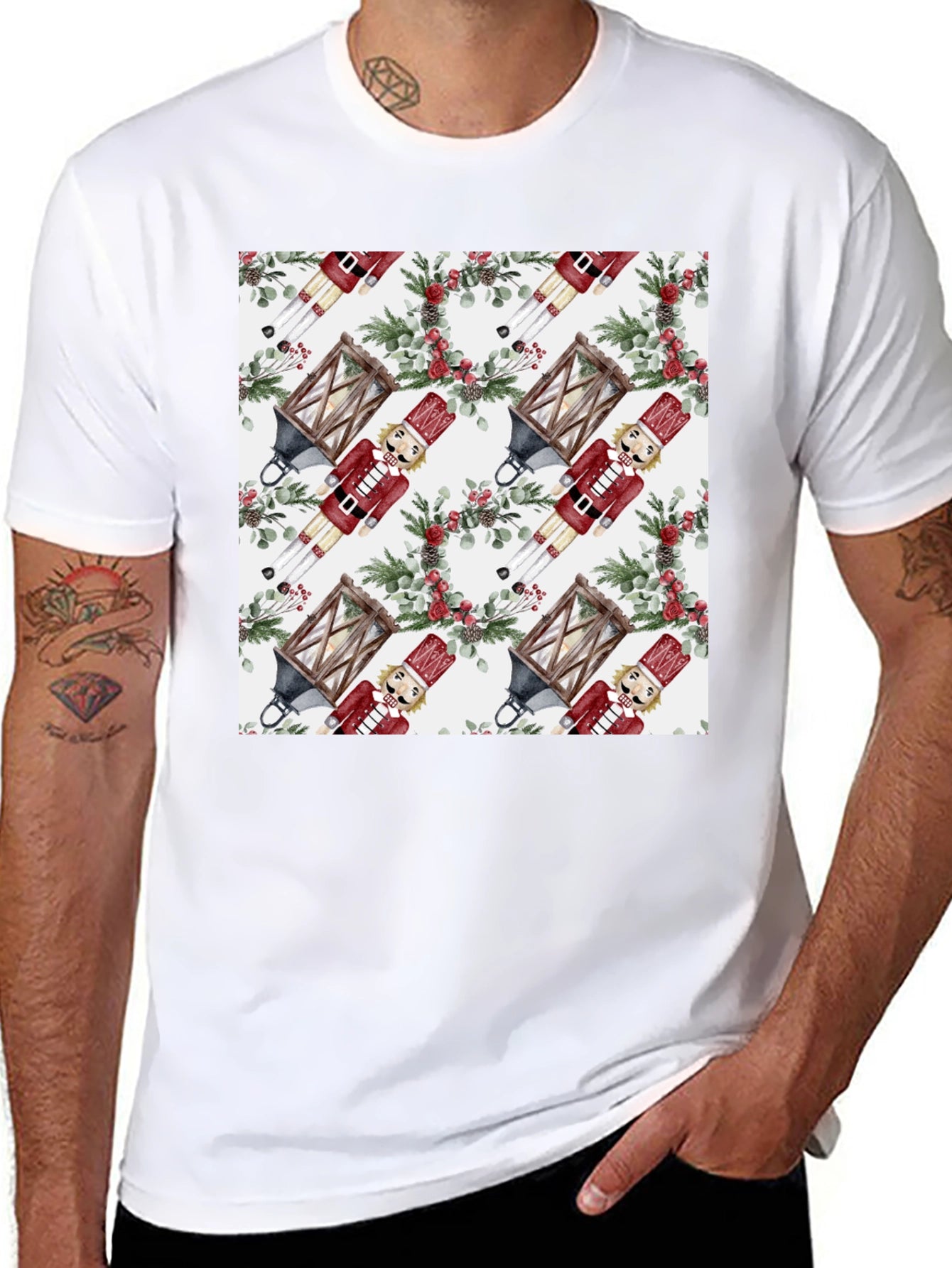 Nutcracker Holiday Pattern T-Shirt