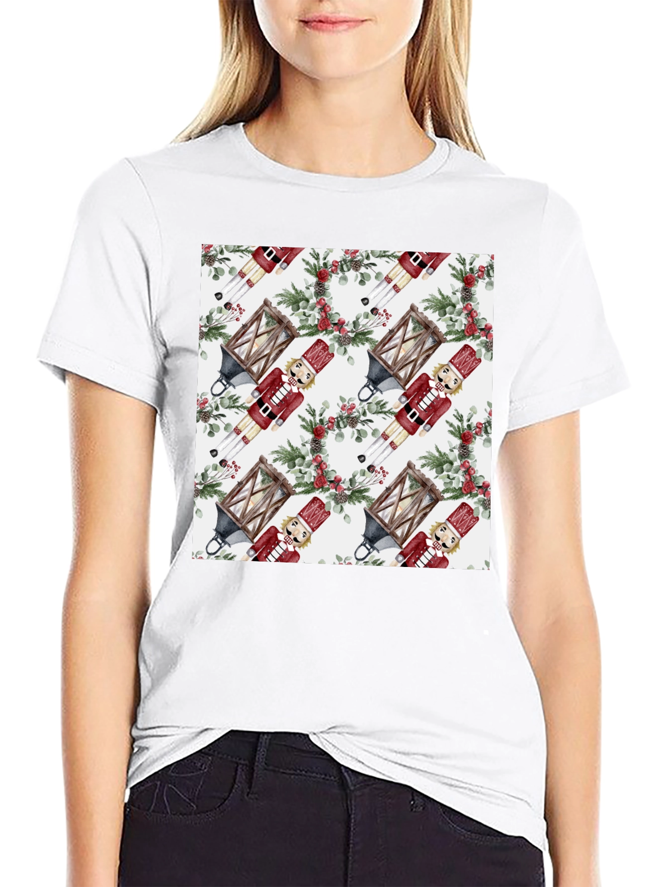 Nutcracker Holiday Pattern T-Shirt