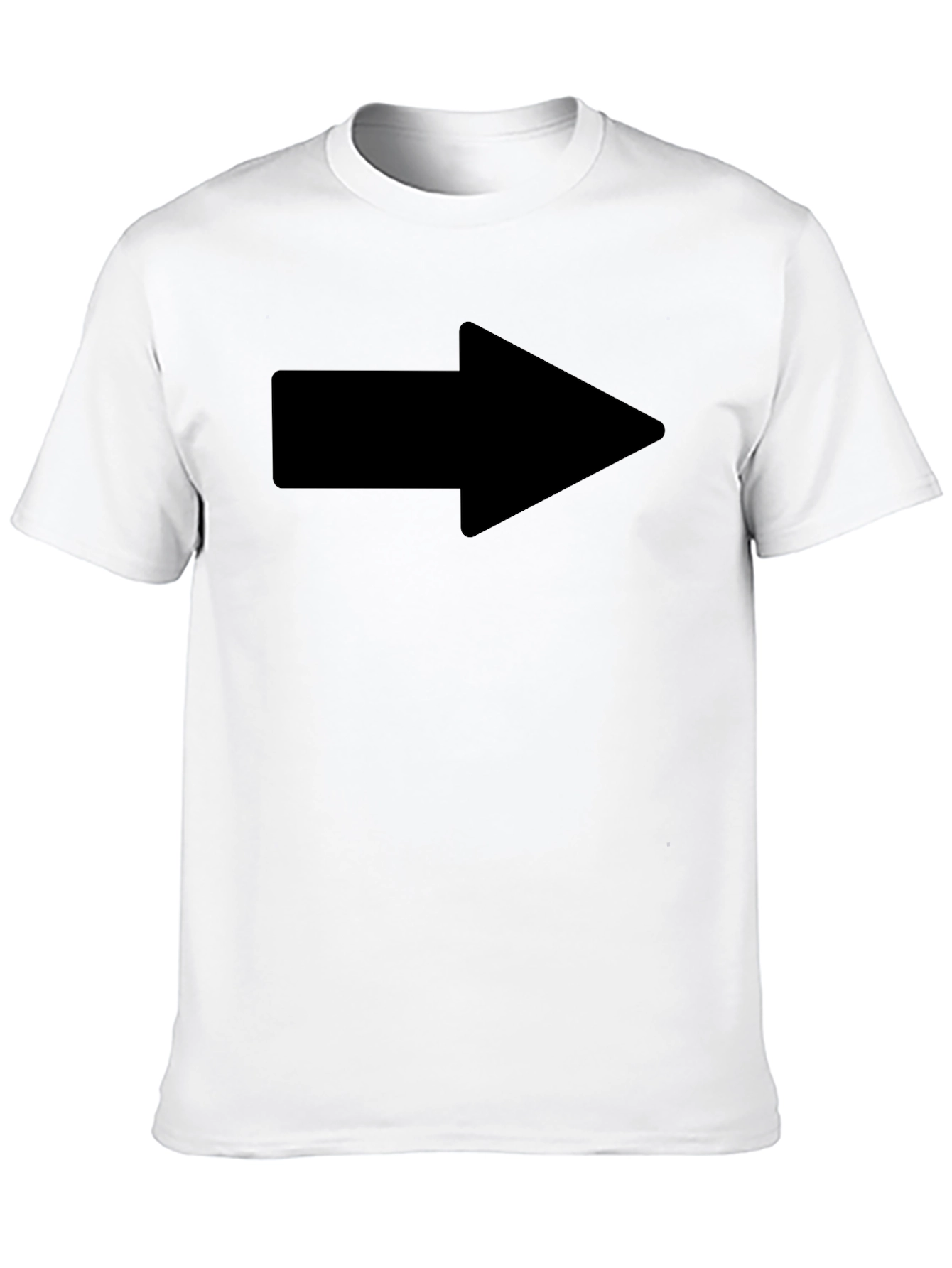 Arrow Graphic Black T-Shirt - Casual Style