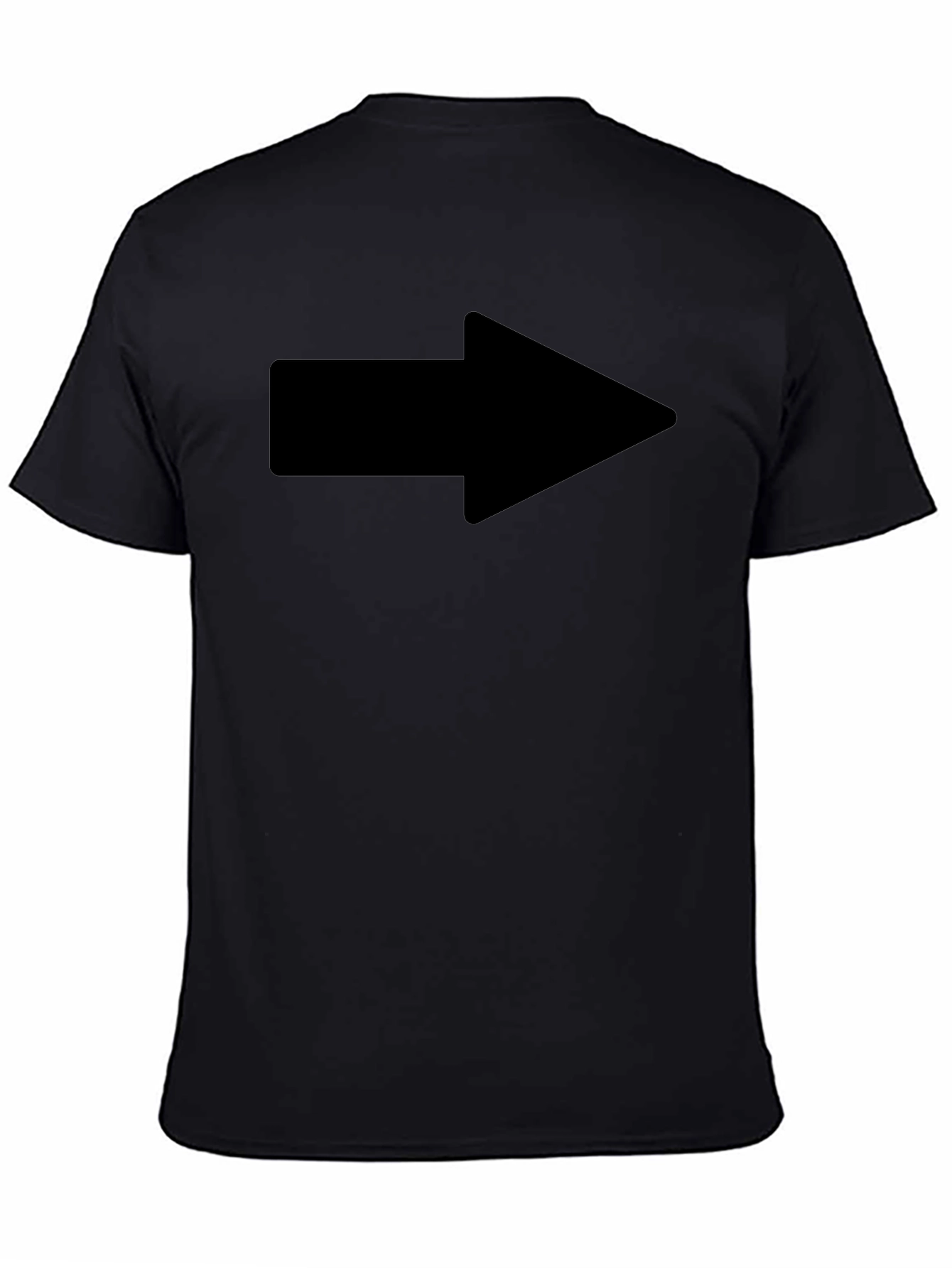 Arrow Graphic Black T-Shirt - Casual Style