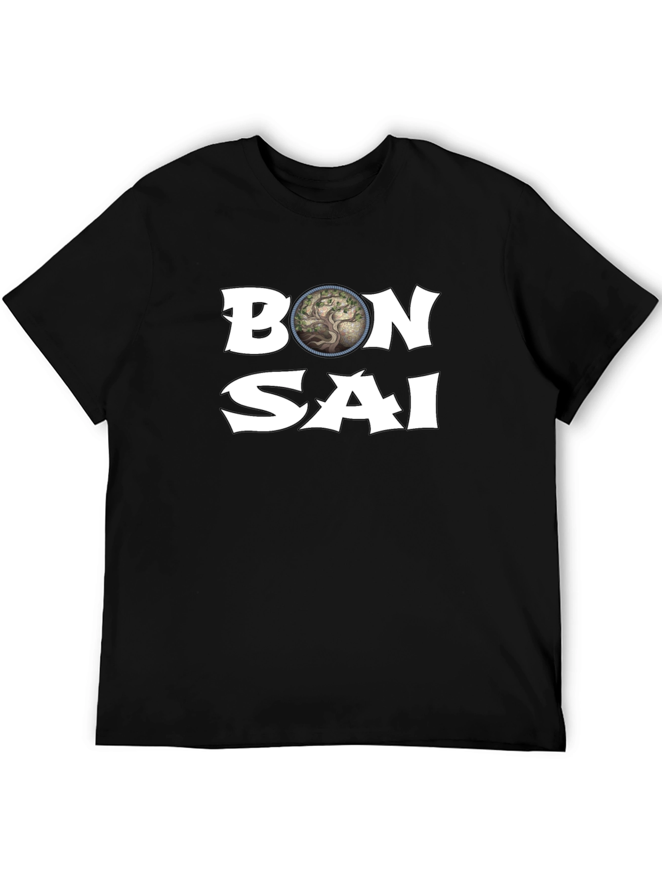 Bonsai Tree Graphic T-Shirt - Casual Style