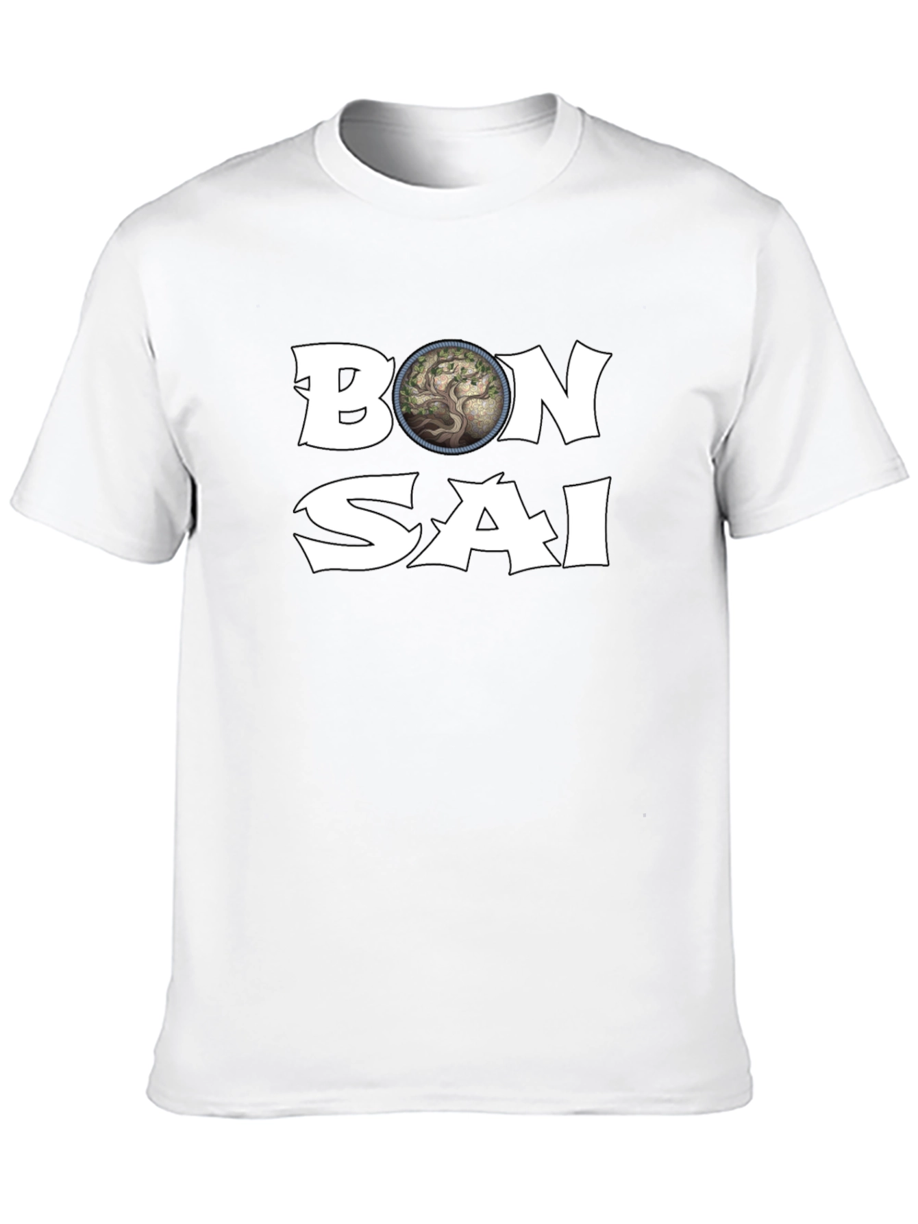 Bonsai Tree Graphic T-Shirt - Casual Style