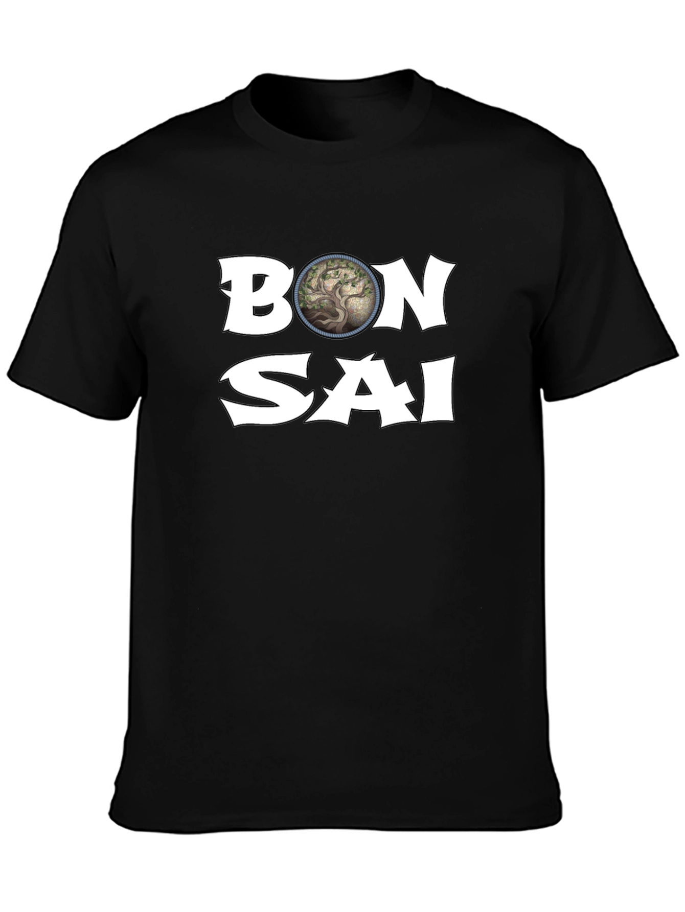 Bonsai Tree Graphic T-Shirt - Casual Style