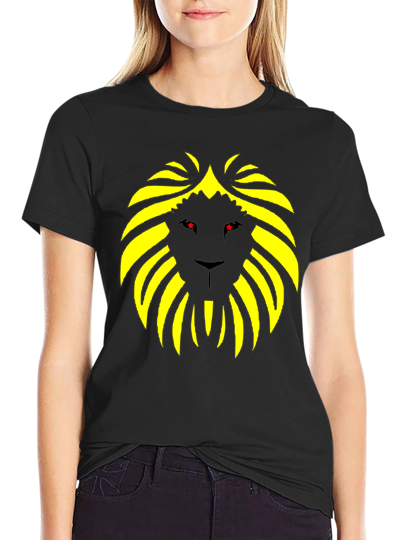 Lion Graphic Tee - Bold & Stylish Black T-Shirt