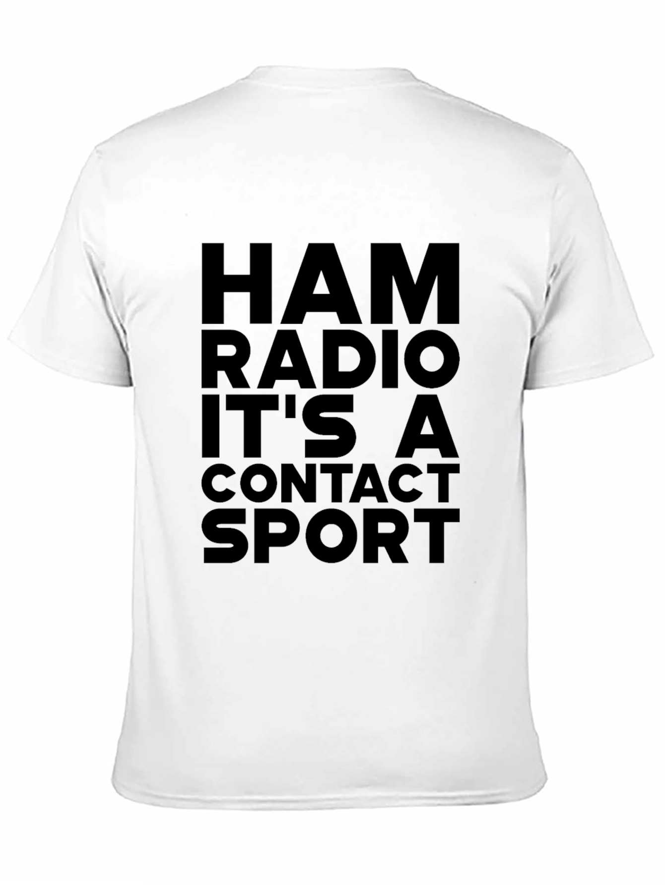 Ham Radio Contact Sport Black T-Shirt