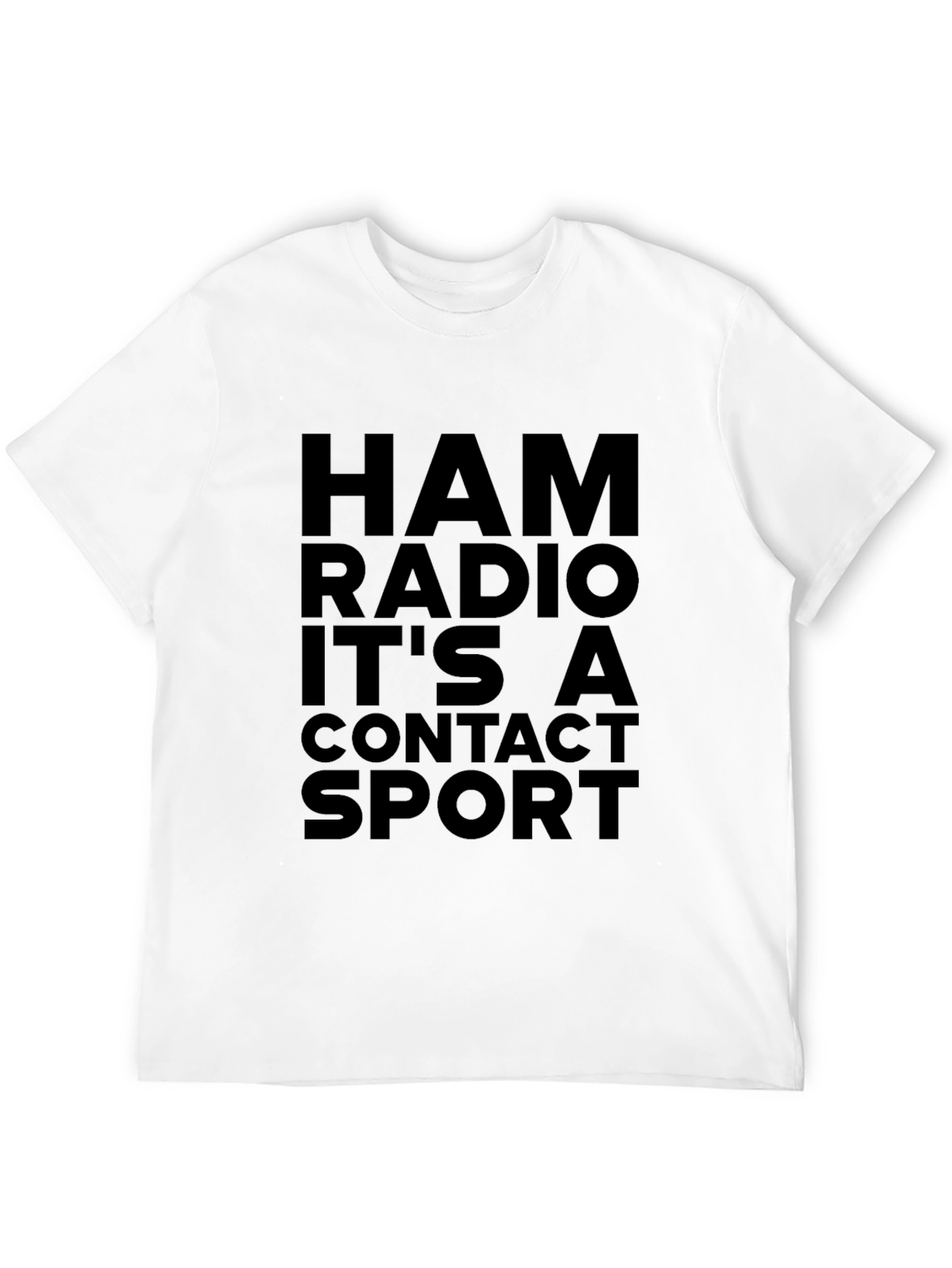 Ham Radio Contact Sport Black T-Shirt