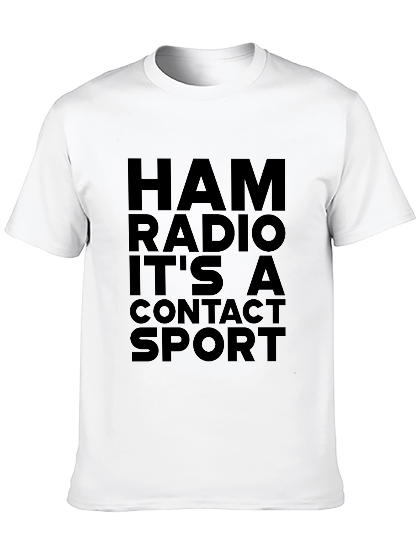 Ham Radio Contact Sport Black T-Shirt