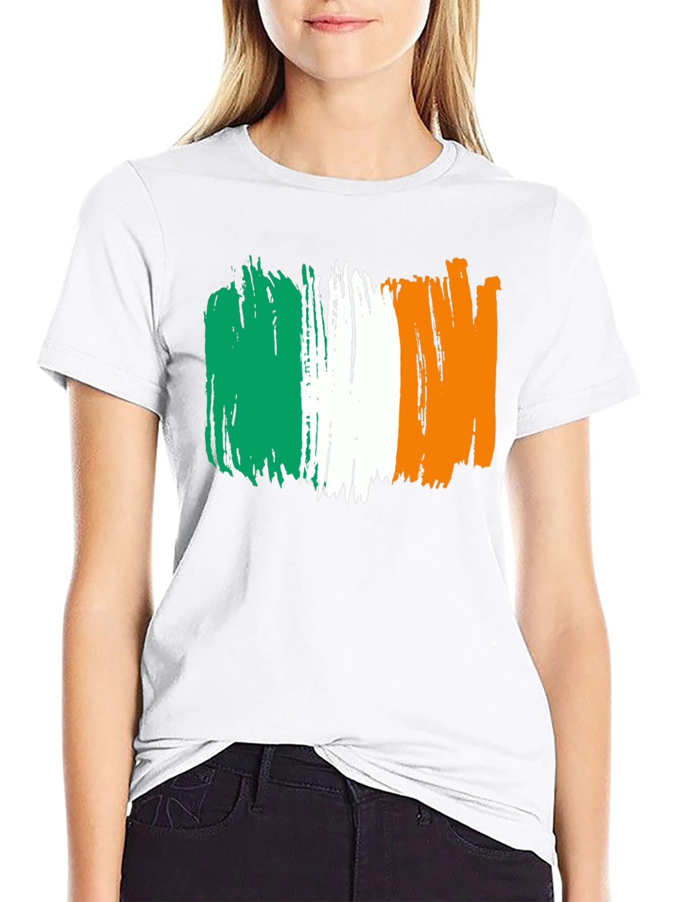 Irish Flag Brushstroke T-Shirt - St. Patricks Day Tee