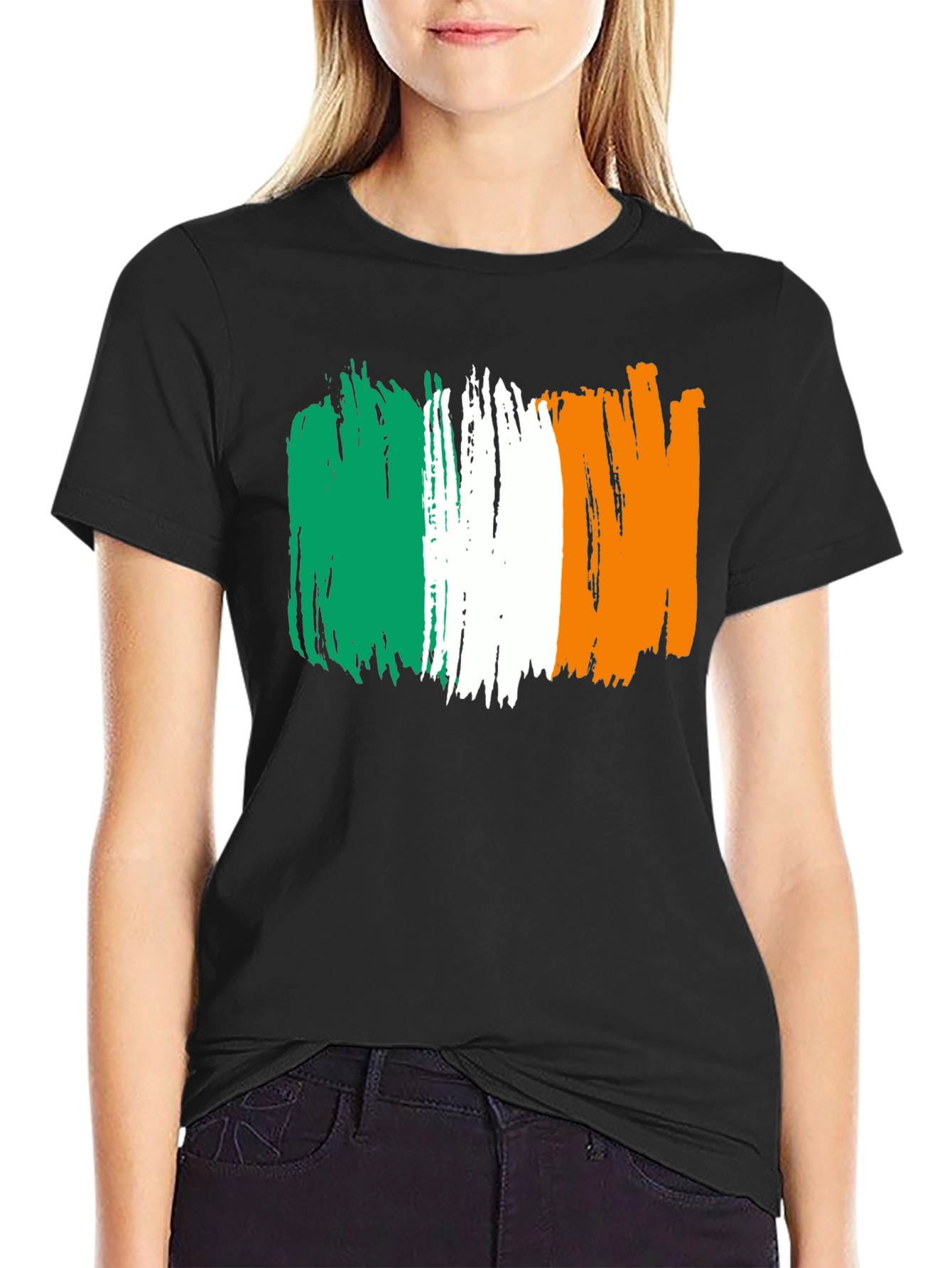 Irish Flag Brushstroke T-Shirt - St. Patricks Day Tee