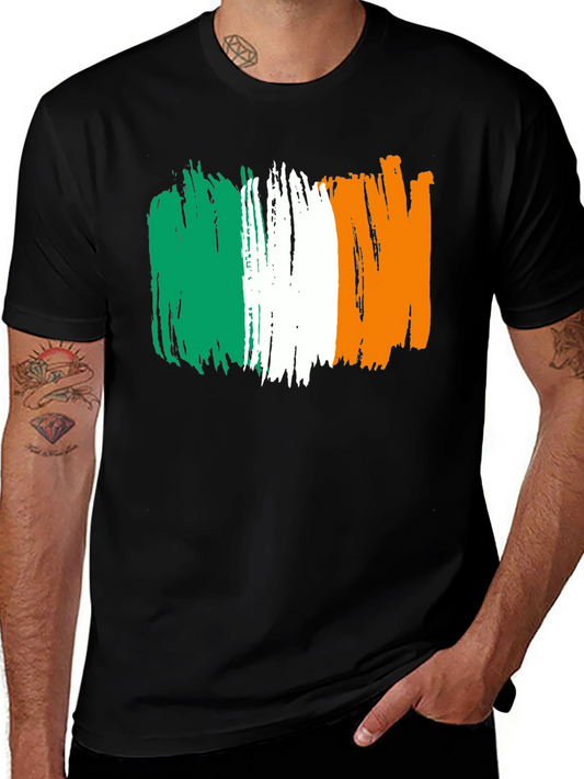 Irish Flag Brushstroke T-Shirt - St. Patricks Day Tee