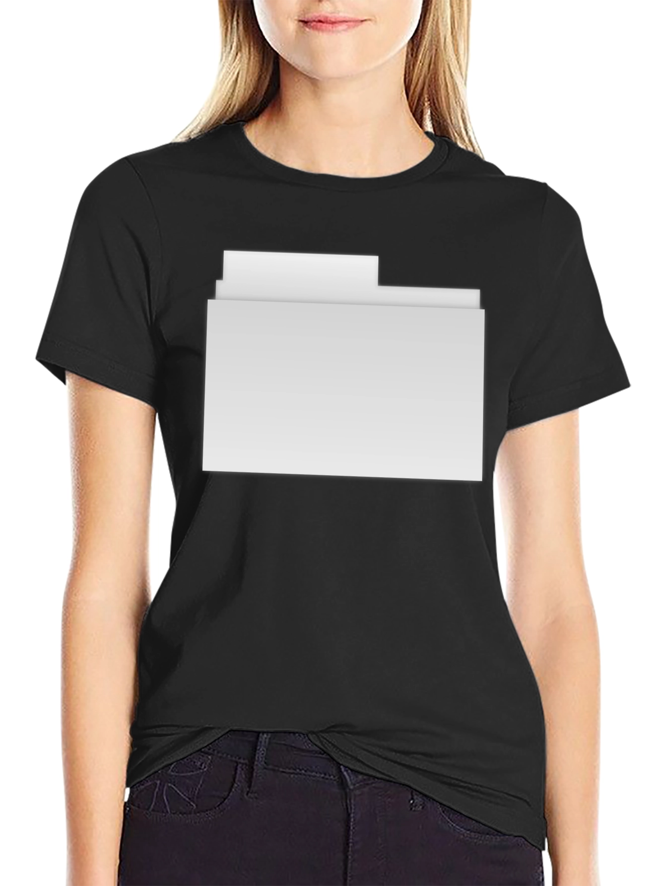 Modern Folder Graphic Tee - Stylish Casual Wear