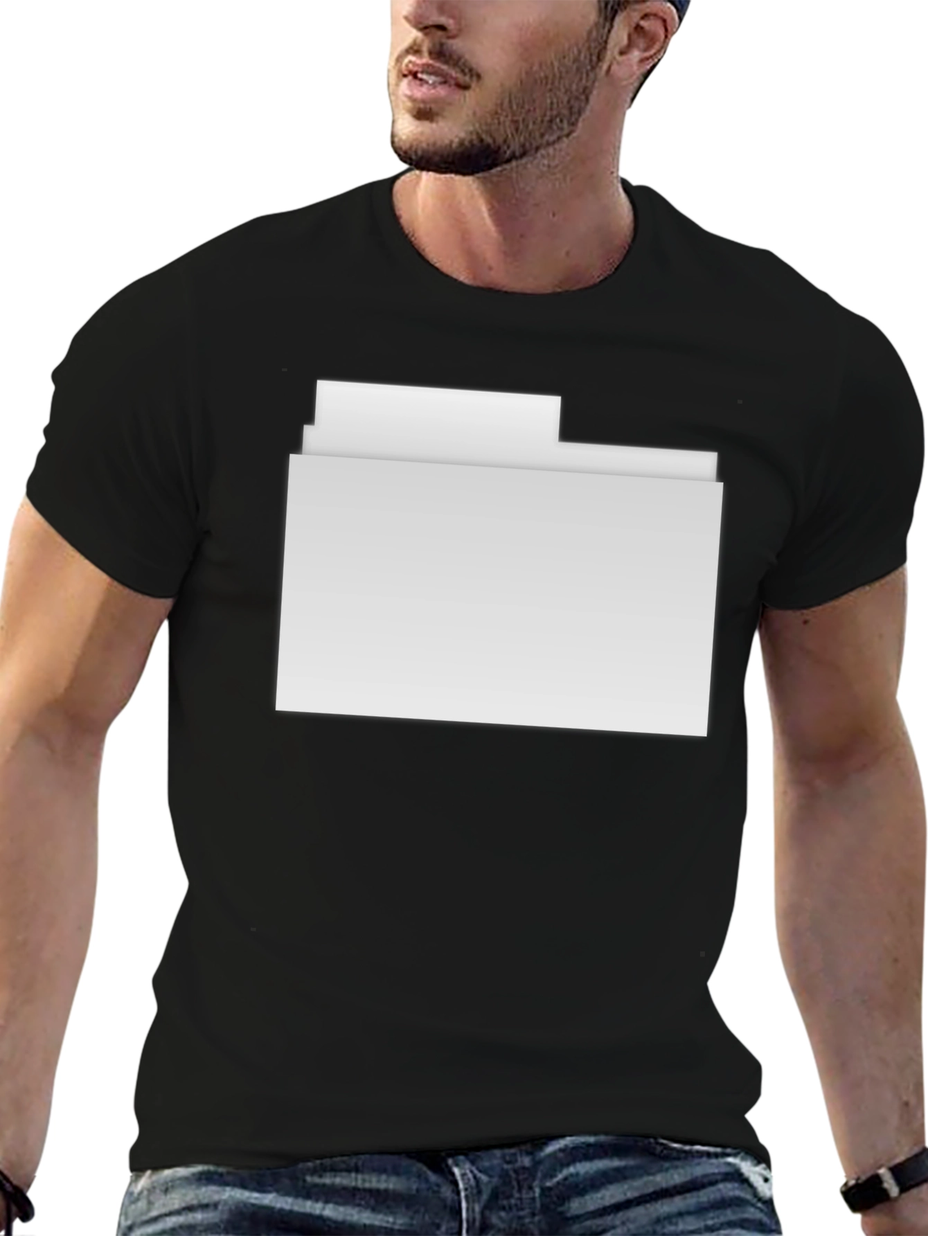Modern Folder Graphic Tee - Stylish Casual Wear