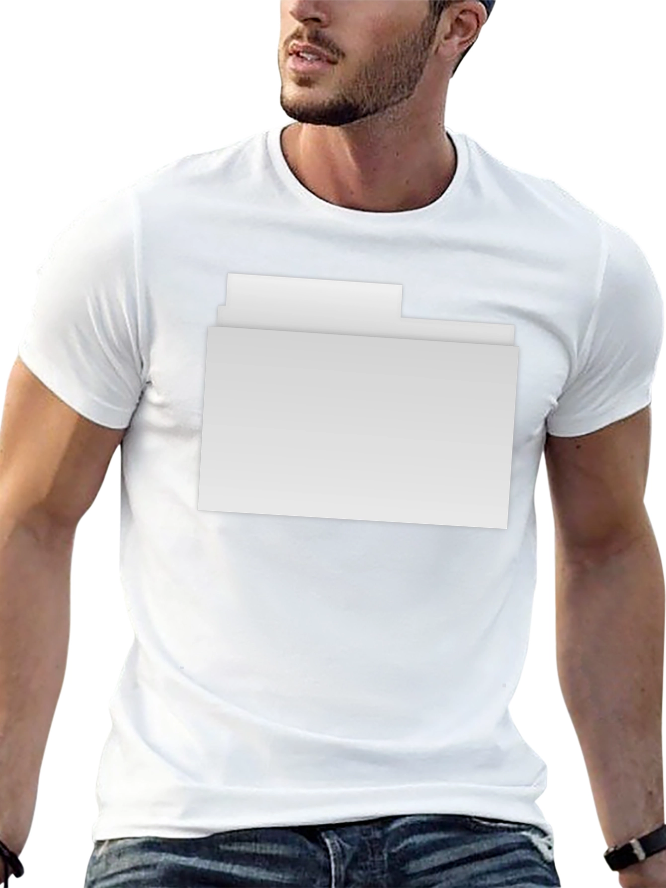 Modern Folder Graphic Tee - Stylish Casual Wear