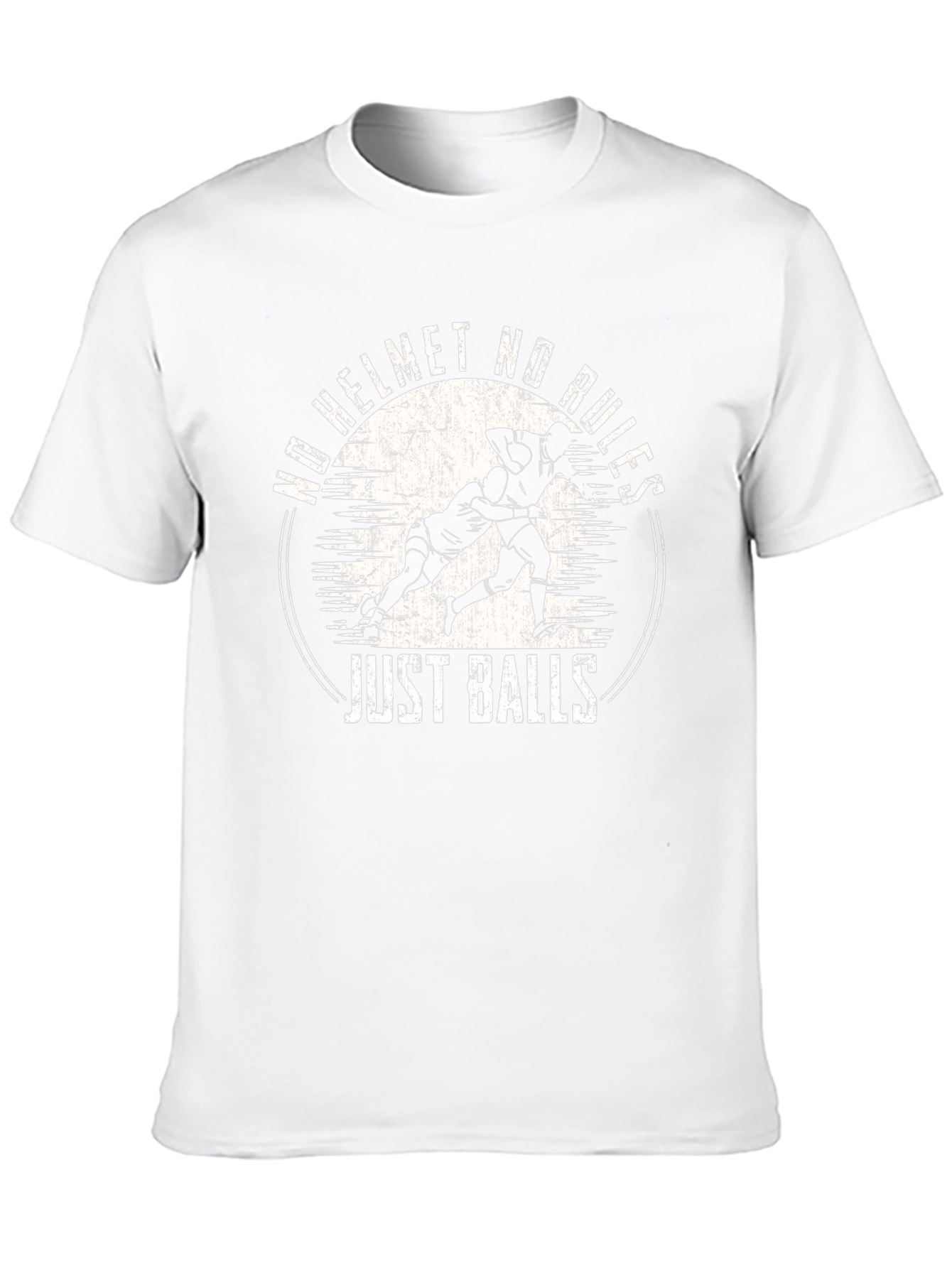 No Helmet No Rules Just Balls Graphic Tee