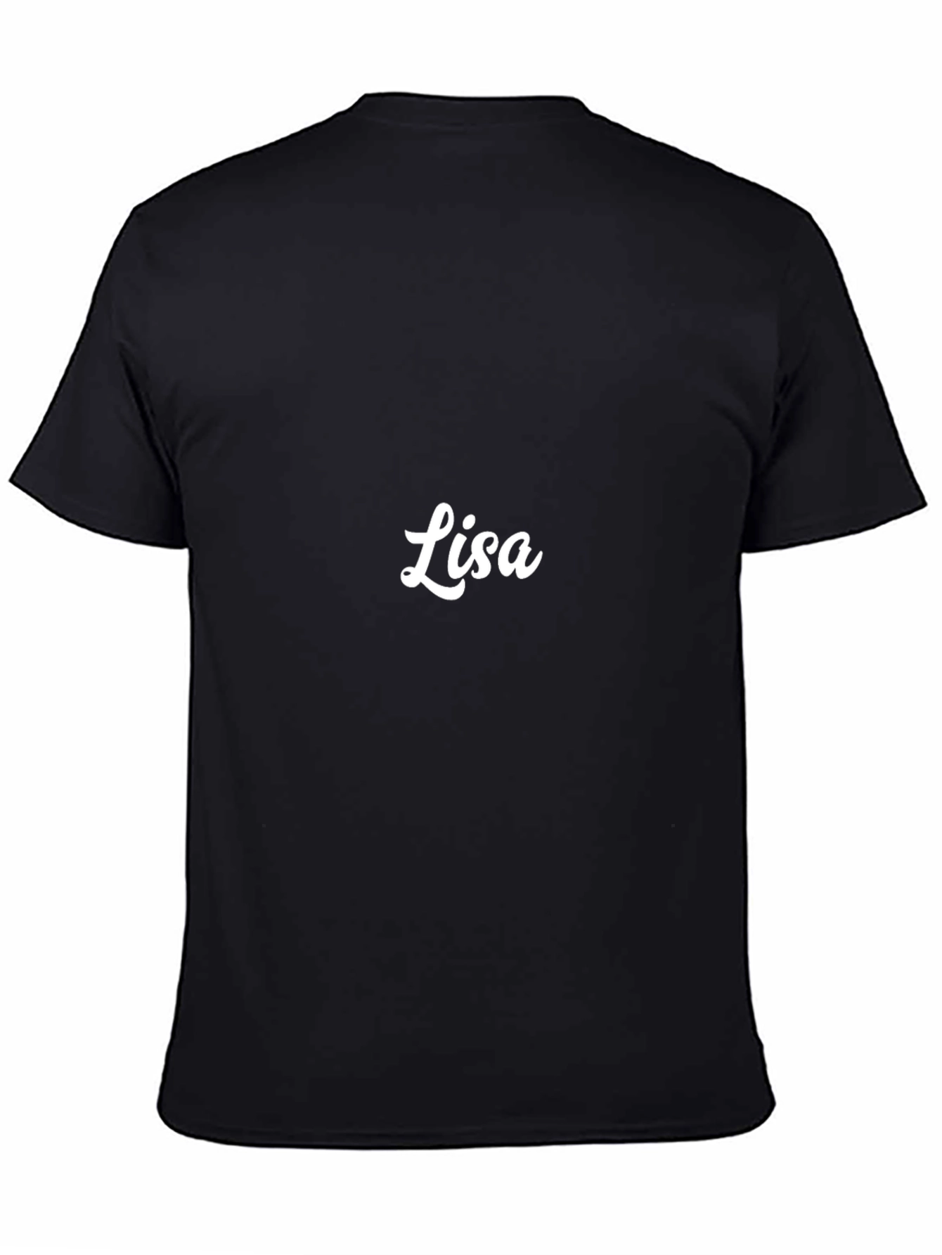 Lisa Personalized Black T-Shirt - Custom Name Tee
