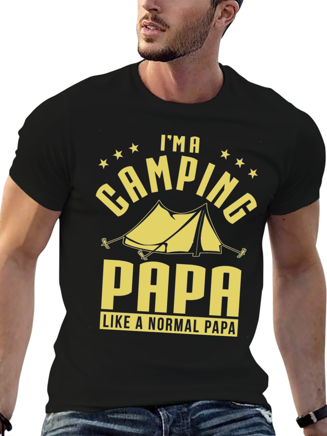 Camping Papa T-Shirt - Outdoor Adventure Apparel
