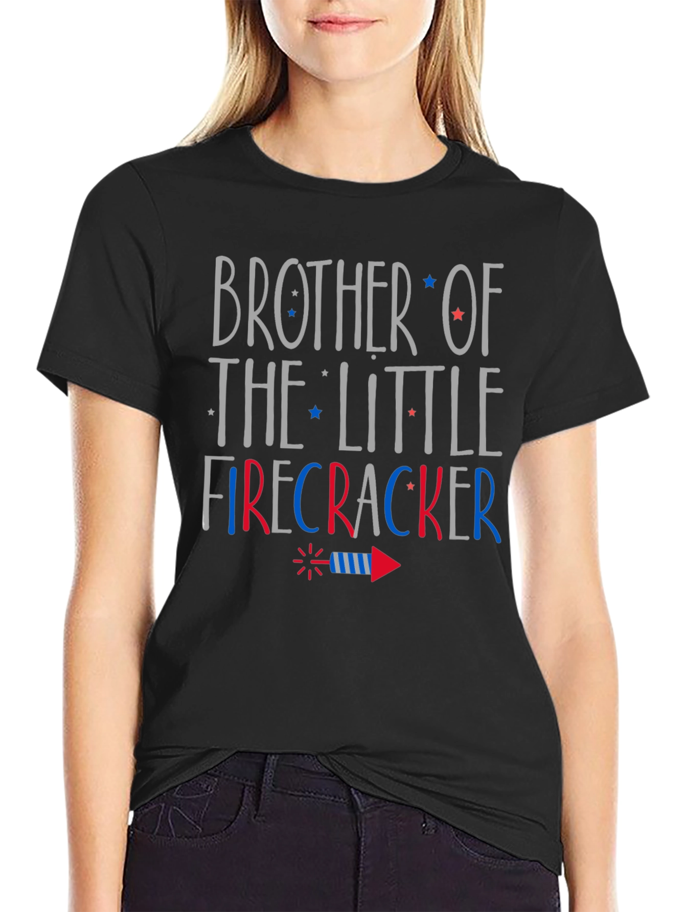 Brother of the Little Firecracker Graphic Tee