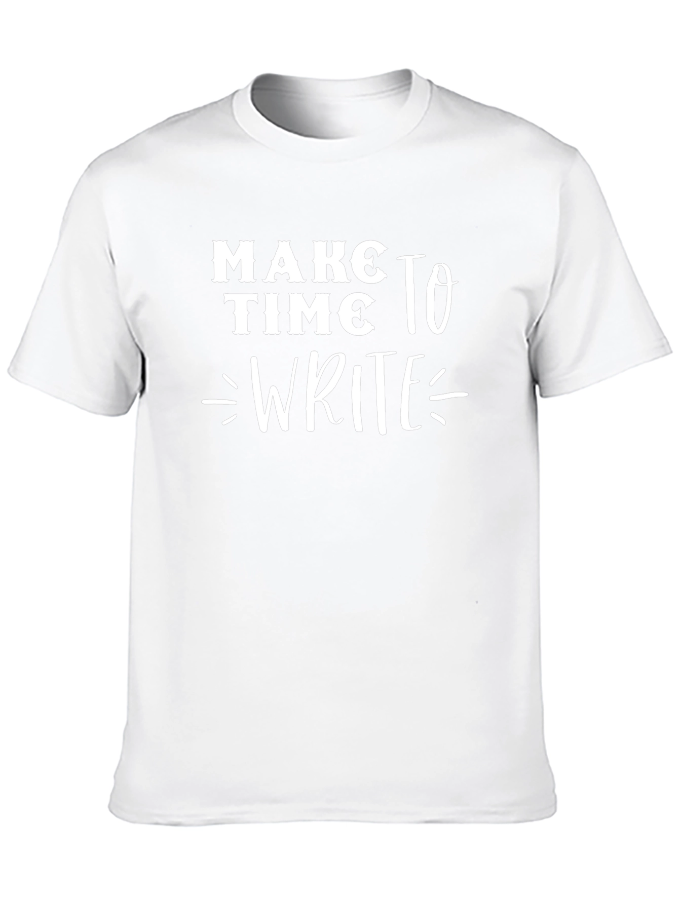 Make Time To Write T-Shirt - Black Cotton Tee