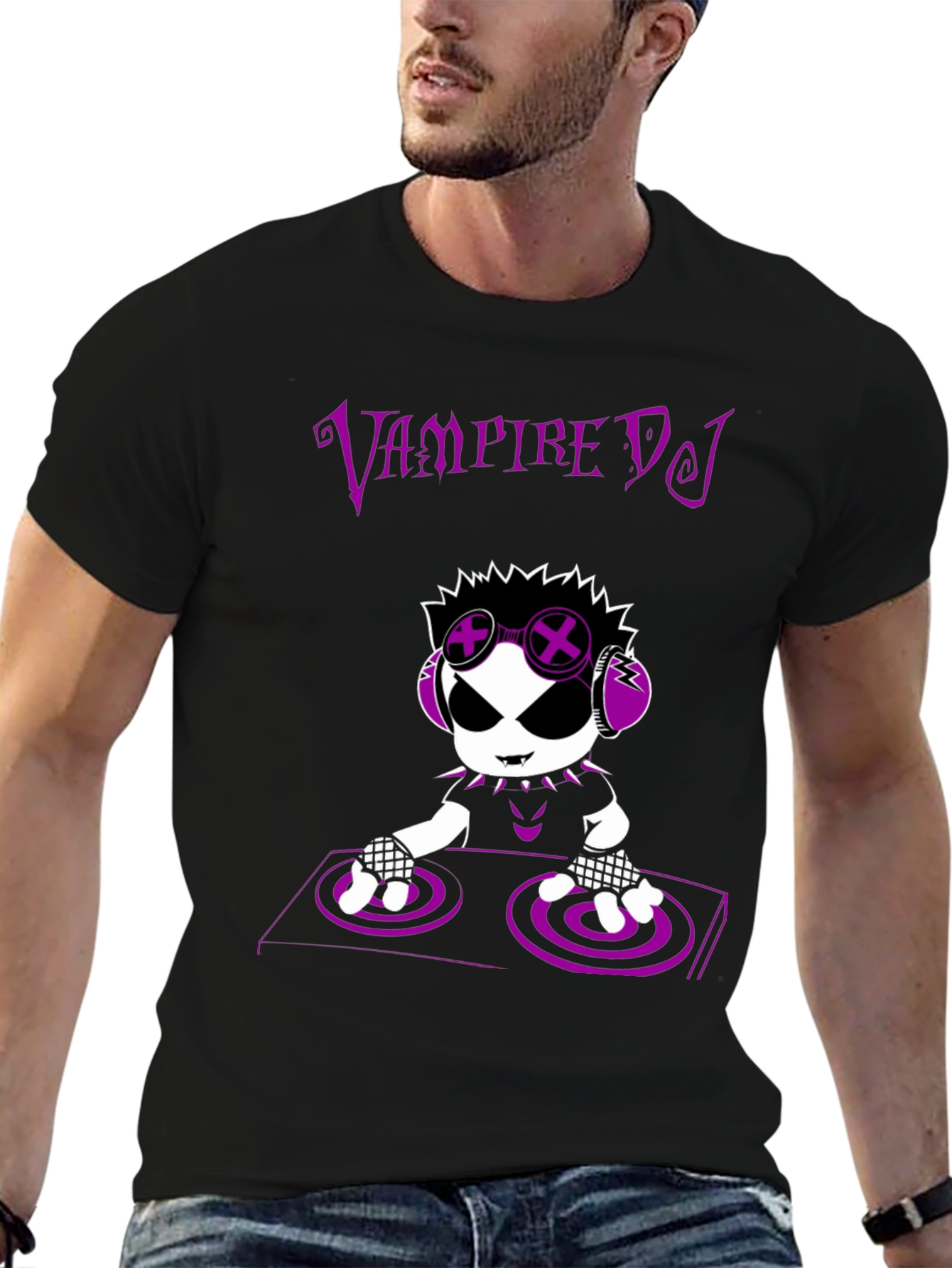 Vampire DJ T-Shirt - Unique Graphic Tee
