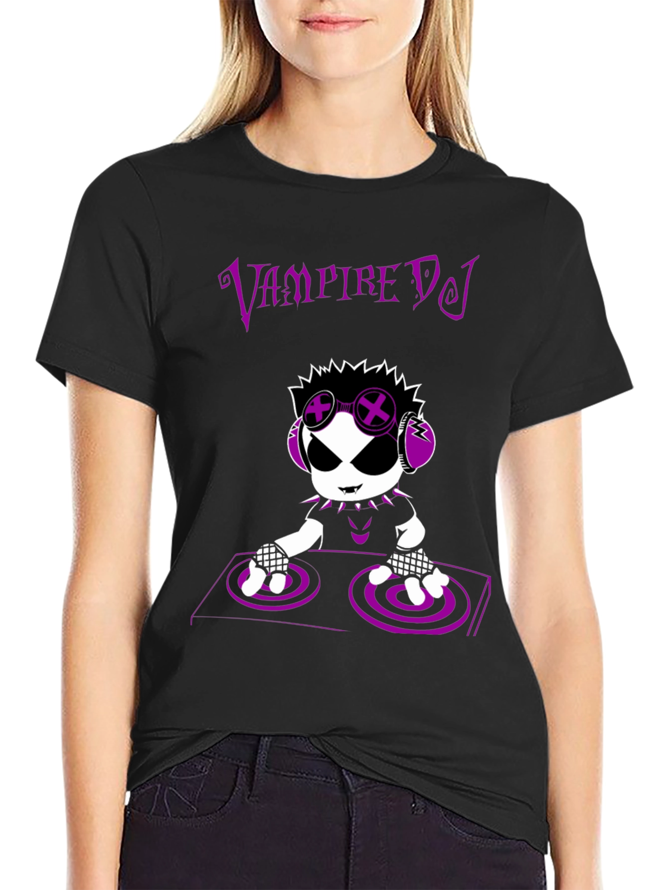Vampire DJ T-Shirt - Unique Graphic Tee