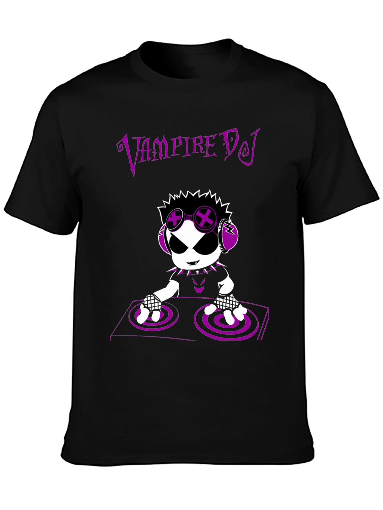Vampire DJ T-Shirt - Unique Graphic Tee