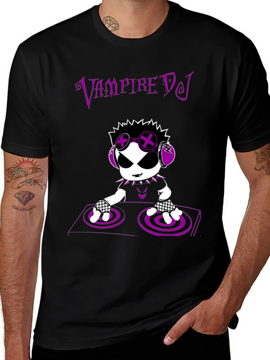 Vampire DJ T-Shirt - Unique Graphic Tee