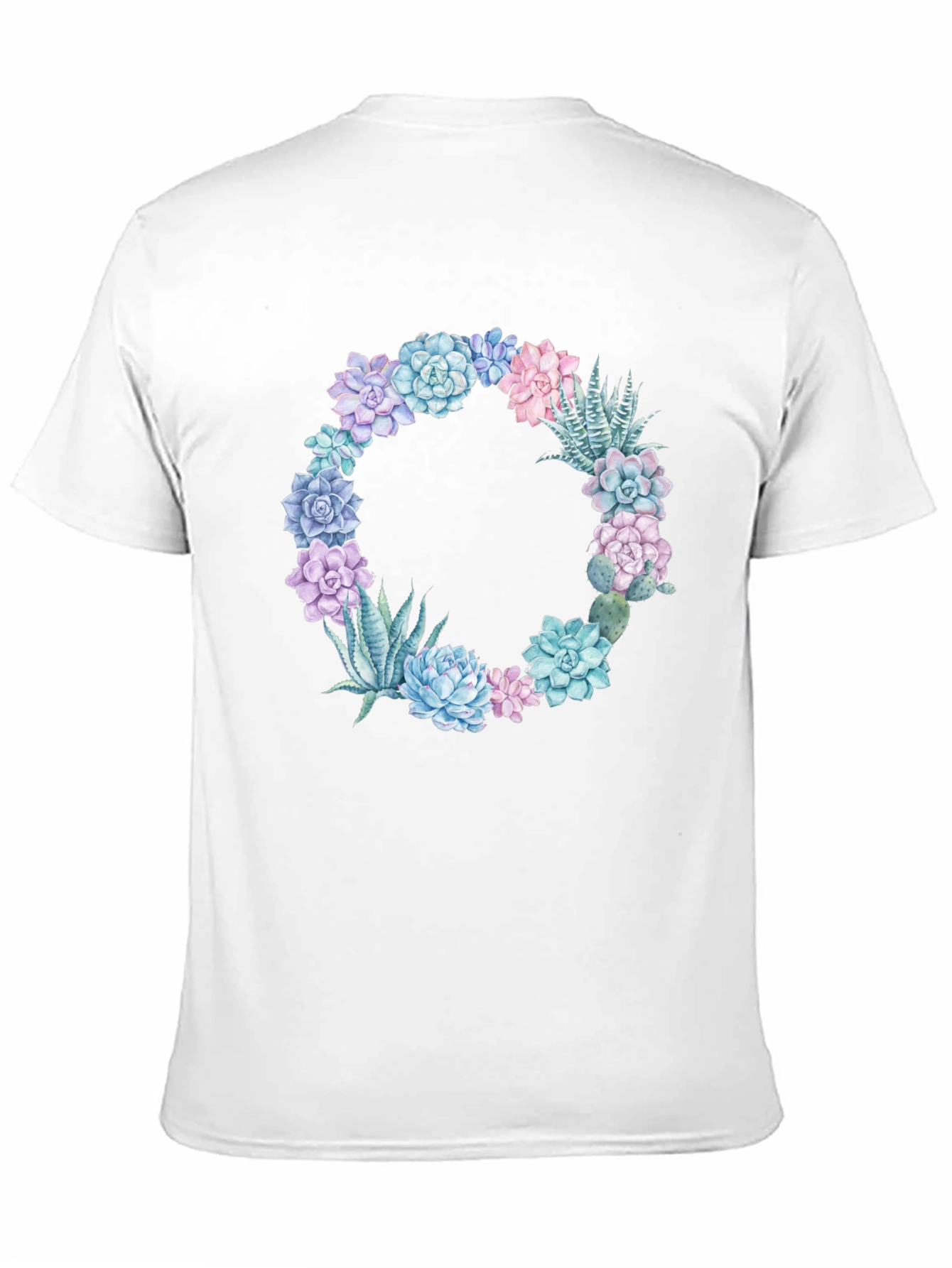 Floral Succulent Wreath Graphic Tee