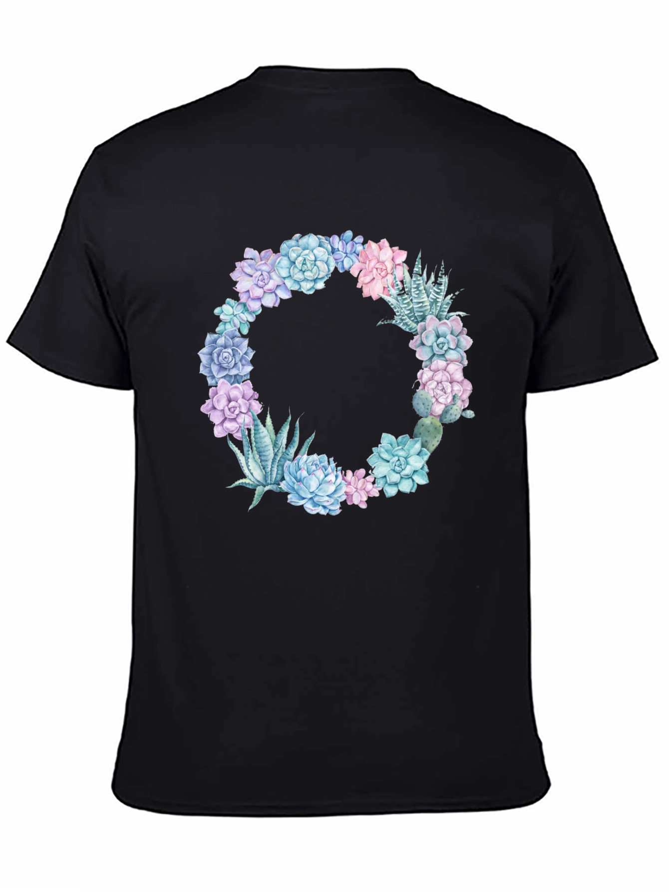 Floral Succulent Wreath Graphic Tee