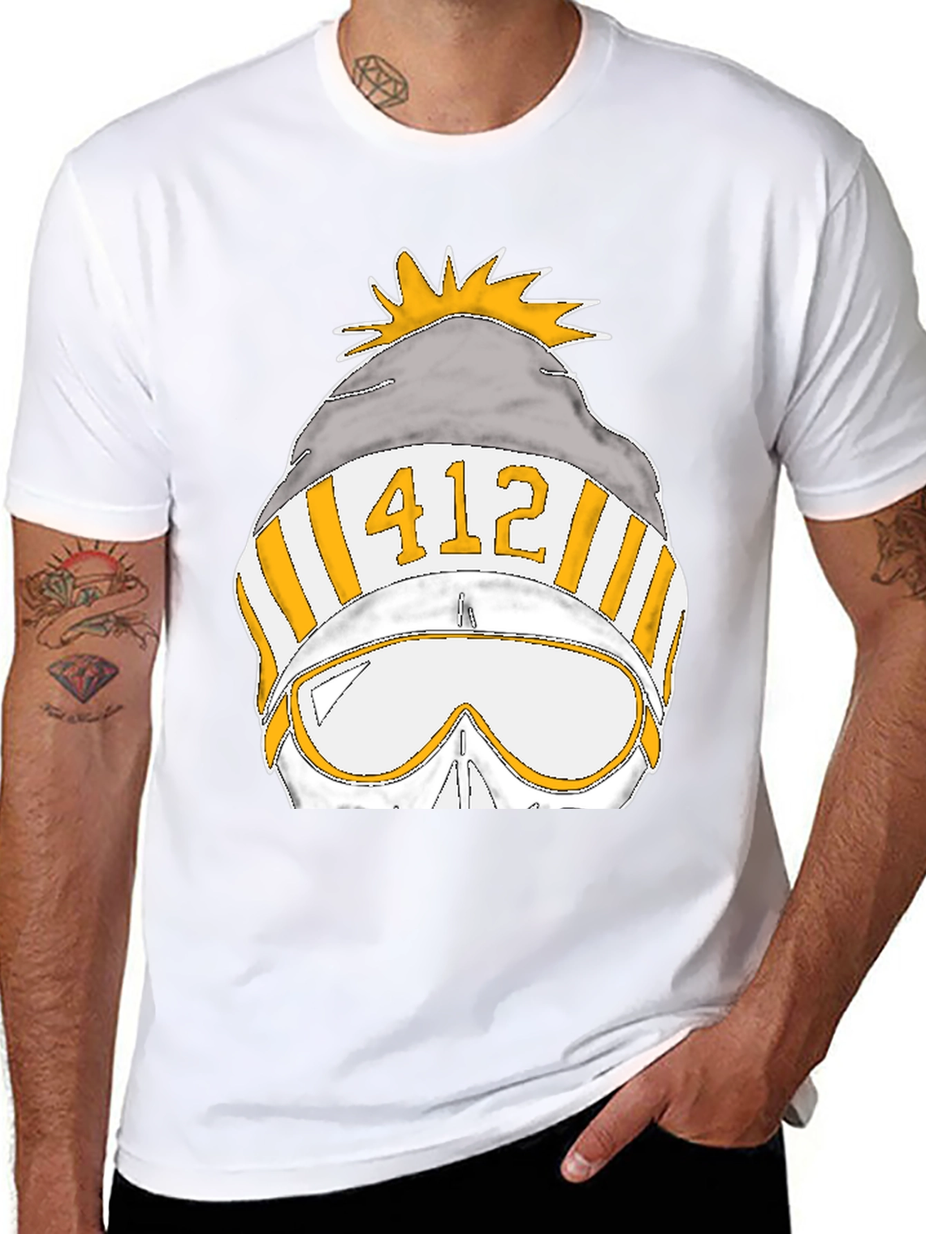 412 Ski Helmet Graphic Tee