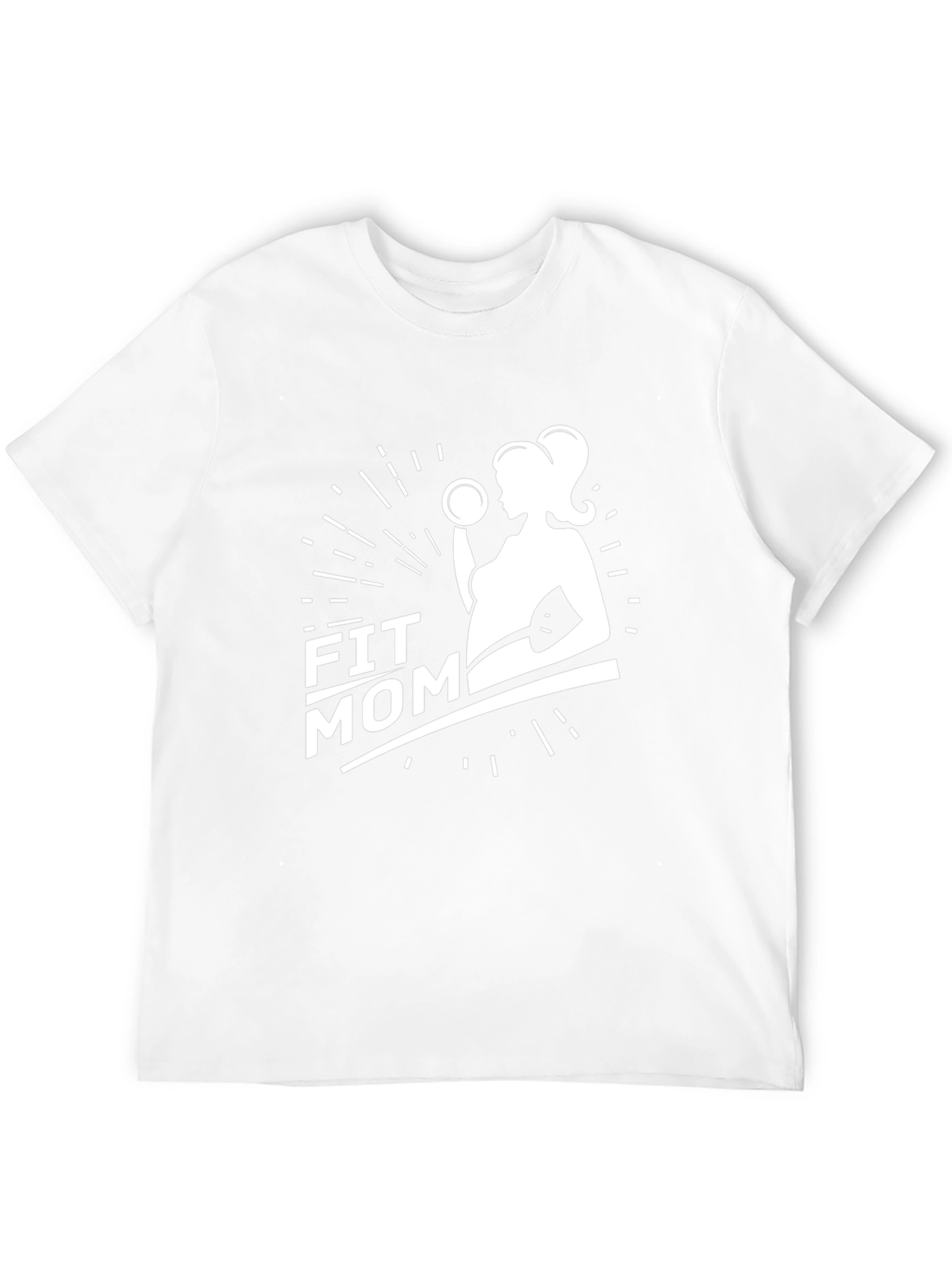 Fit Mom Graphic T-Shirt - Black Fitness Pregnancy