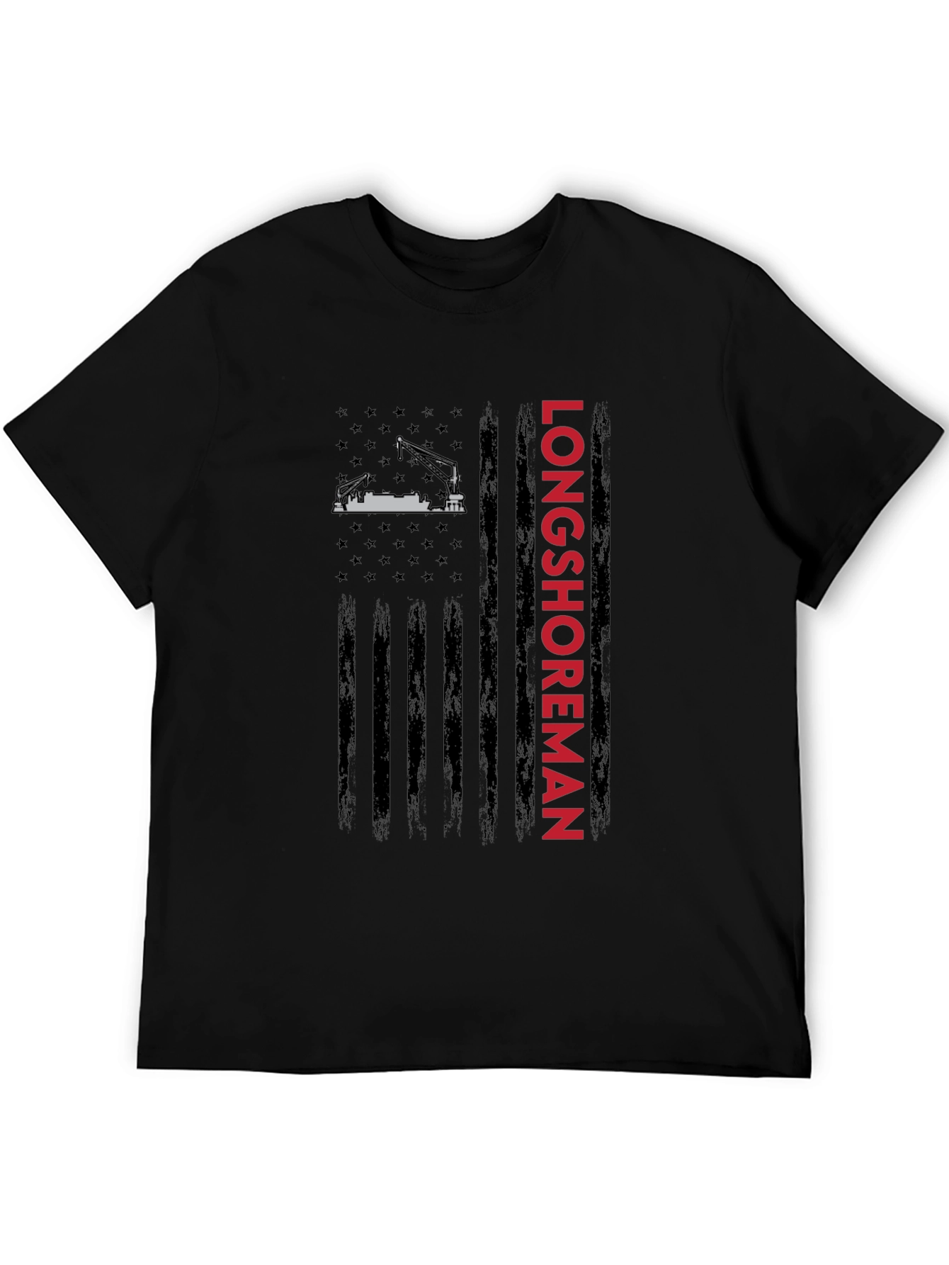Longshoreman American Flag Graphic Tee