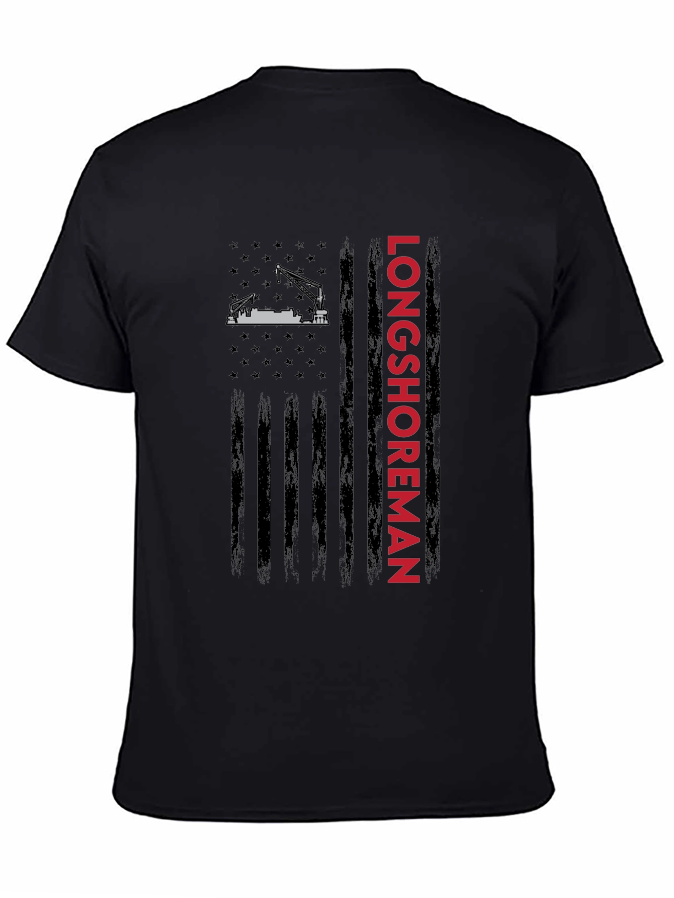 Longshoreman American Flag Graphic Tee