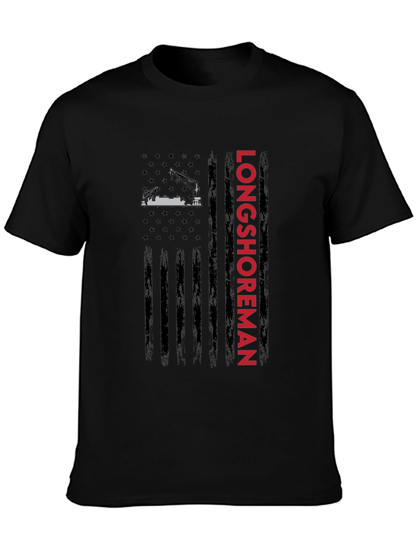 Longshoreman American Flag Graphic Tee