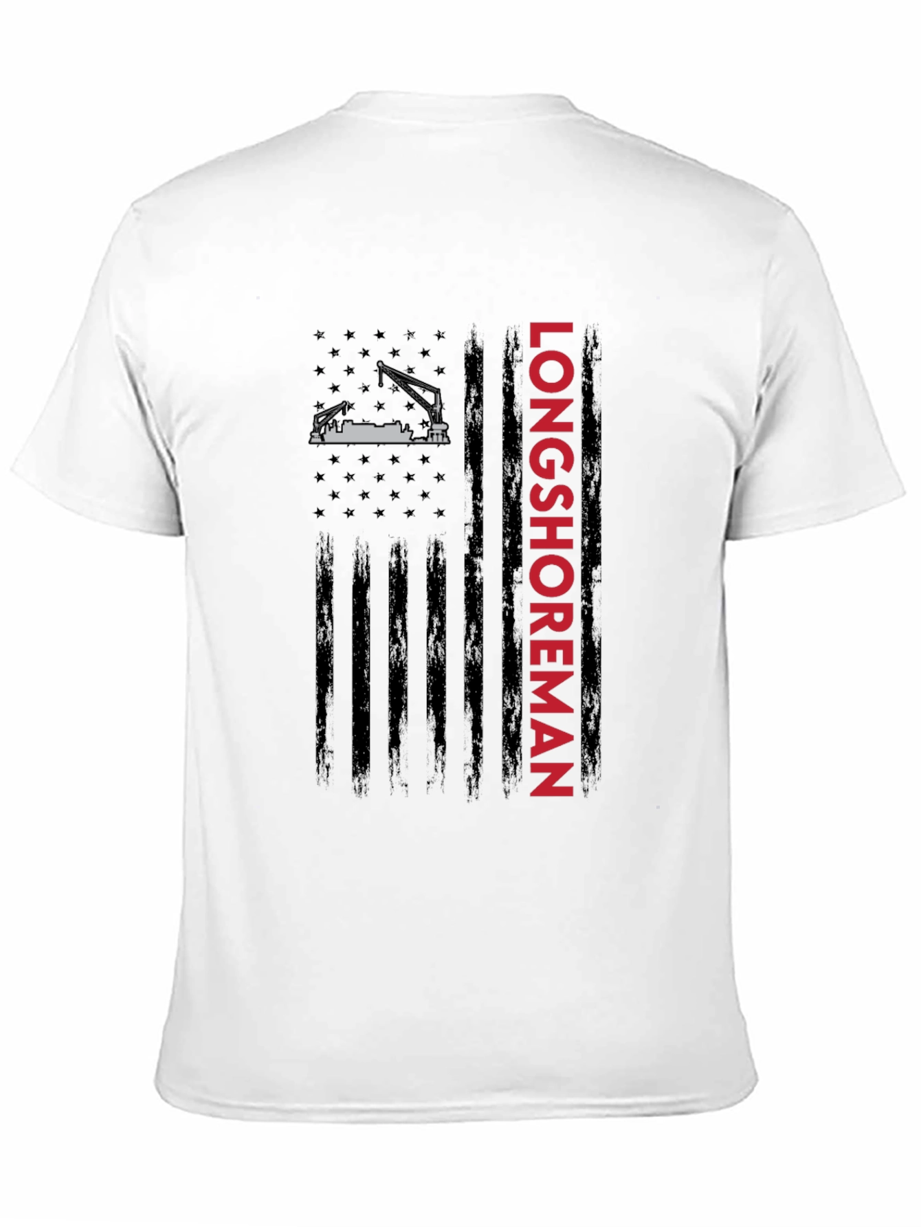 Longshoreman American Flag Graphic Tee