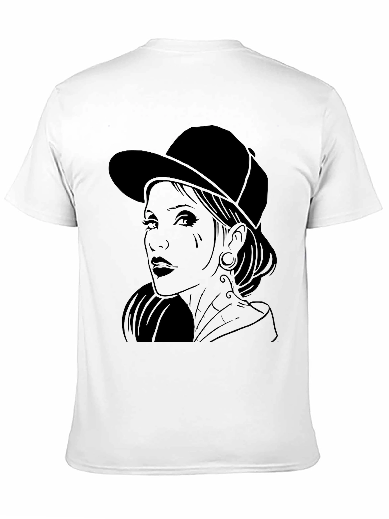 Graphic Tee - Woman in Hat
