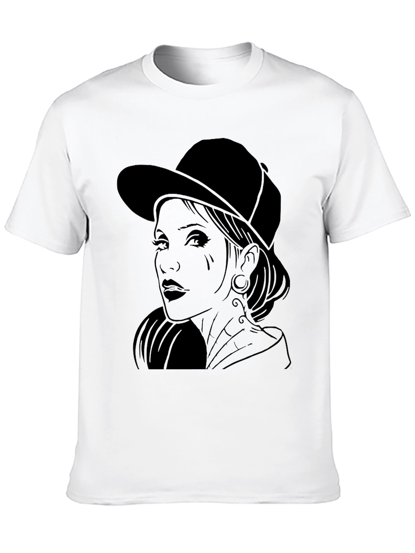 Graphic Tee - Woman in Hat
