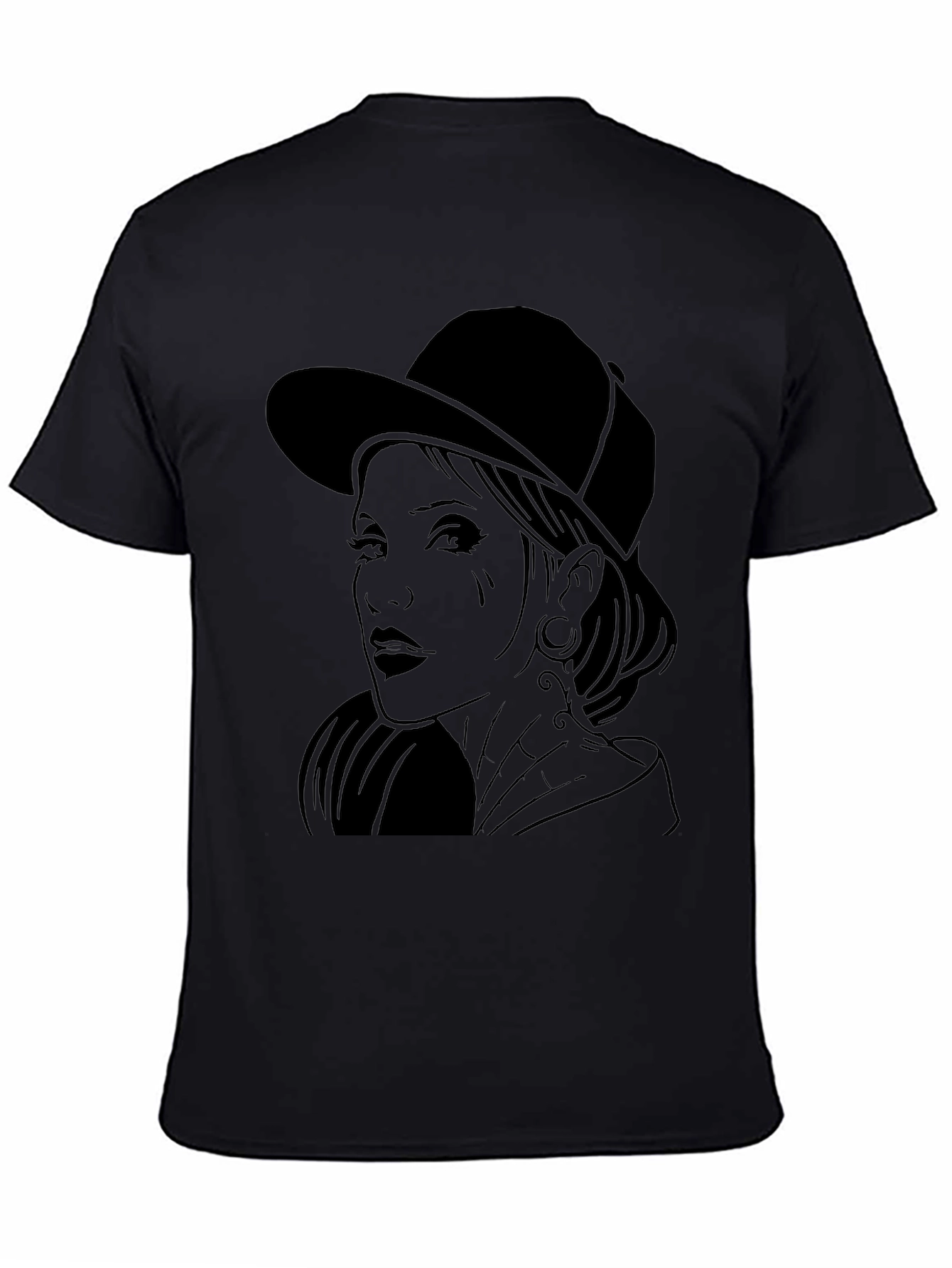 Graphic Tee - Woman in Hat