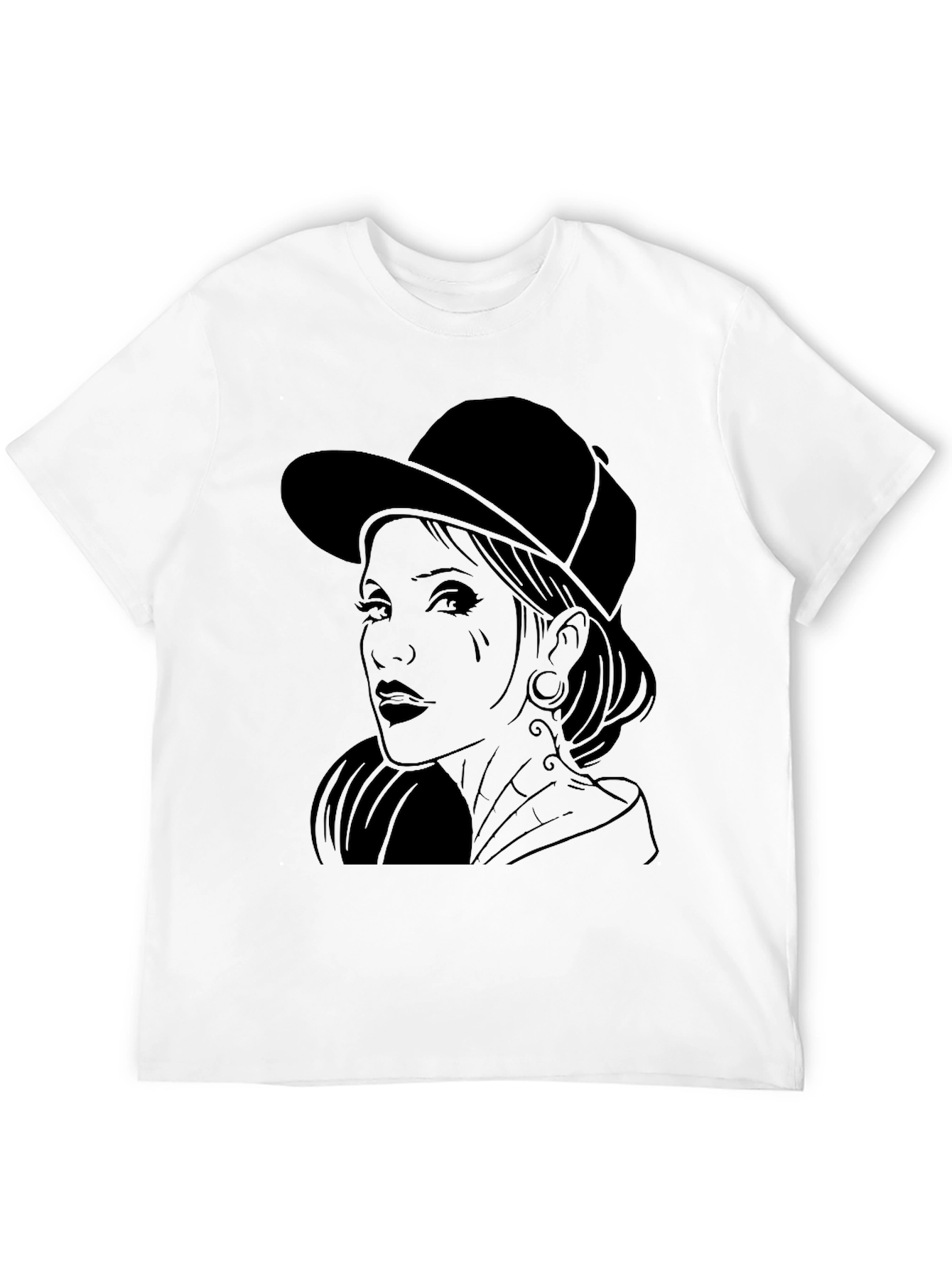 Graphic Tee - Woman in Hat
