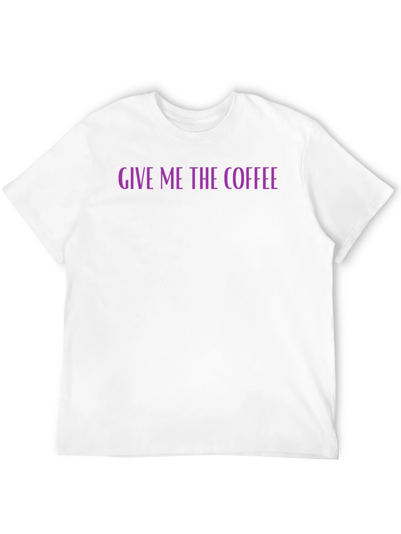 Give Me The Coffee Graphic Tee - Black