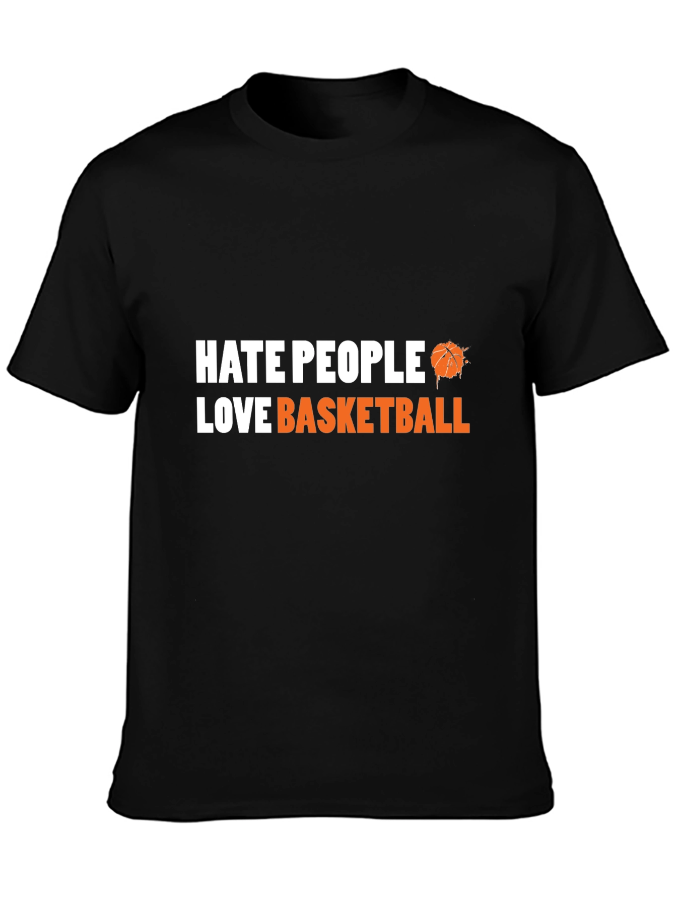 Hate People Love Basketball Graphic Tee