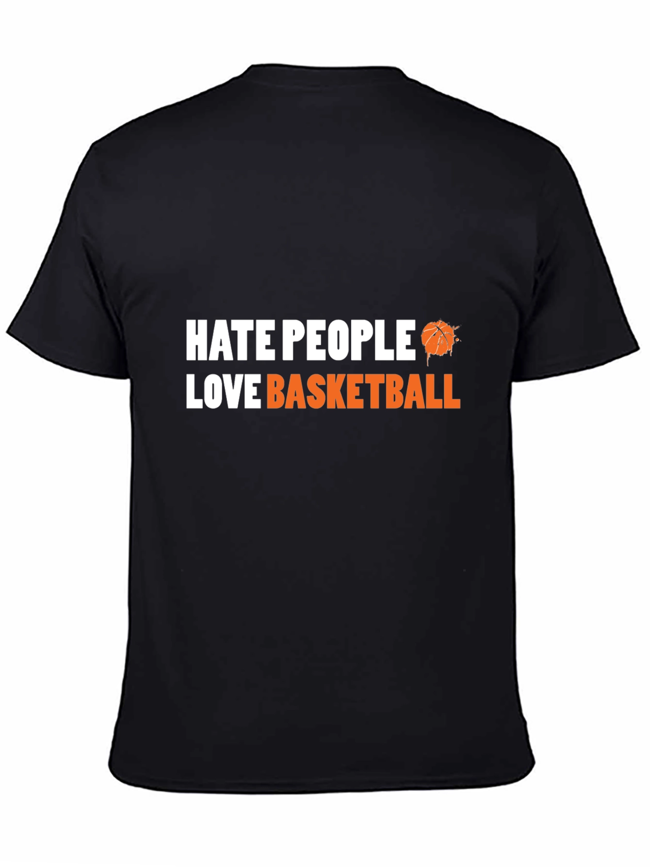 Hate People Love Basketball Graphic Tee