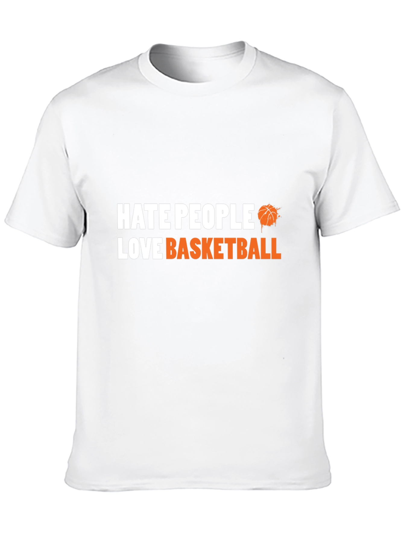 Hate People Love Basketball Graphic Tee