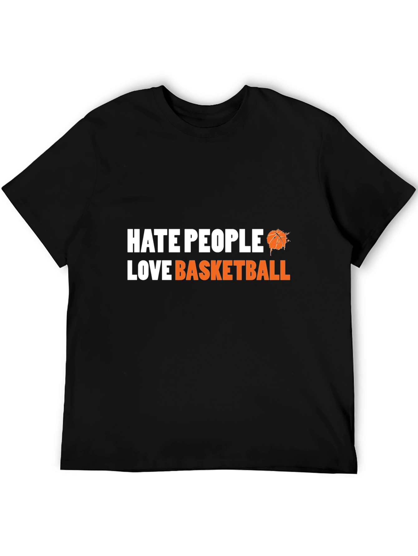Hate People Love Basketball Graphic Tee